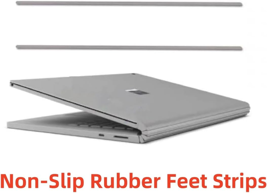 Laptop Rubber Feet Strips Replacement for Microsoft Surface Book Laptop 1, 2, or 3 13.5" for Laptop Bottom Case Nonskid Silicone Bumper Rubber Foot Strips image number 4