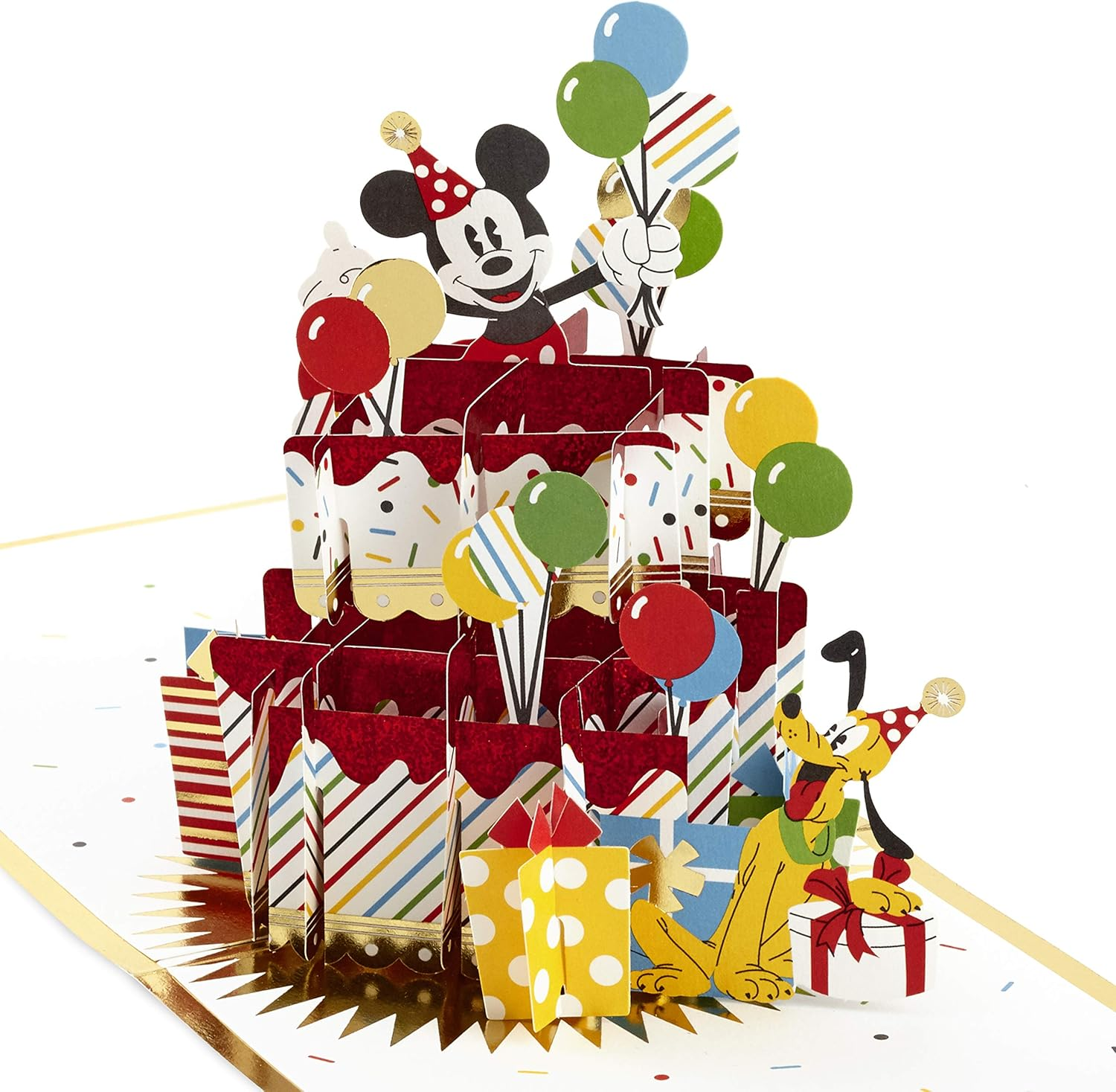 Hallmark Signature Paper Wonder Pop up Birthday Card (Disney Mickey Mouse and Friends)
