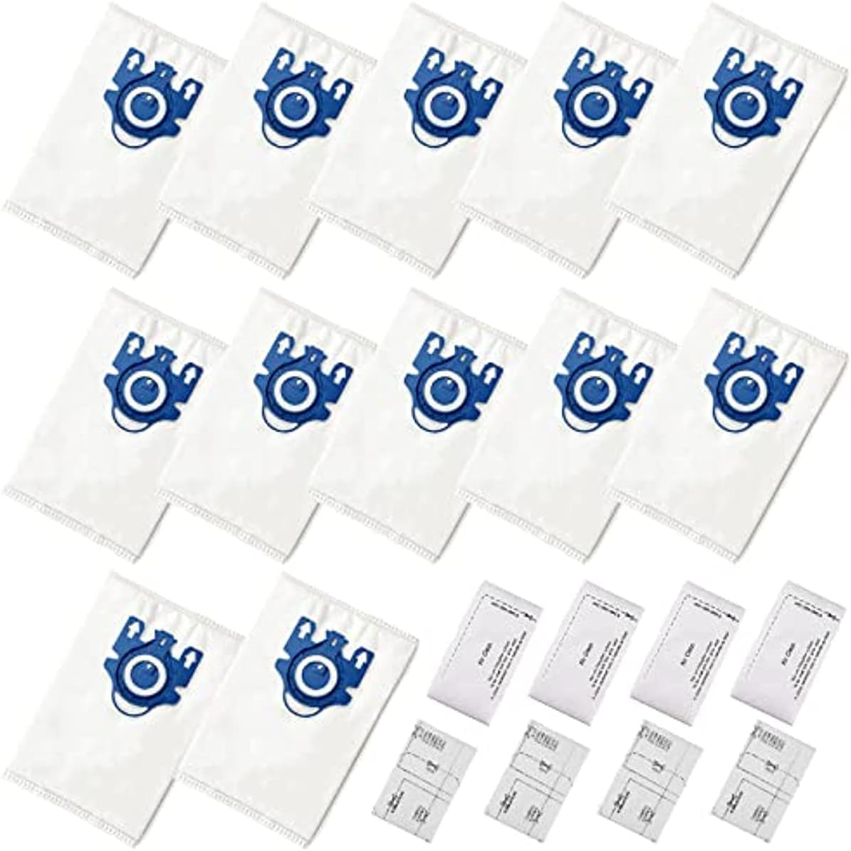 12 Packs Eco-Friendly Disposal Vacuum Dust Bags for Irobot Roomba I7/I7+/E5/E6/S9 Series Replacement