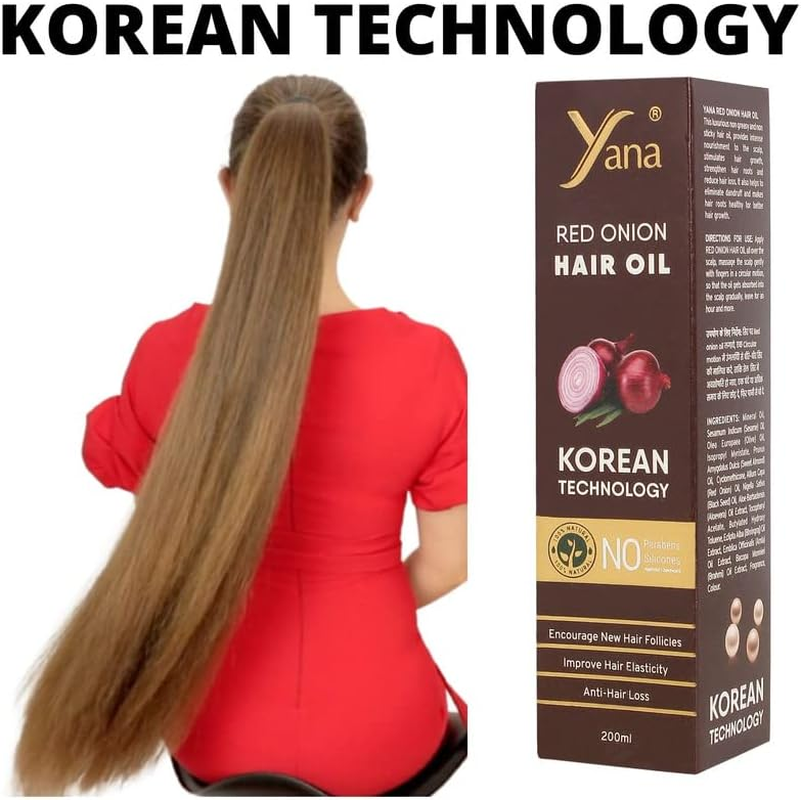 Red Onion anti Hair Loss Hair Longer Oil by Korean Technology image number 2
