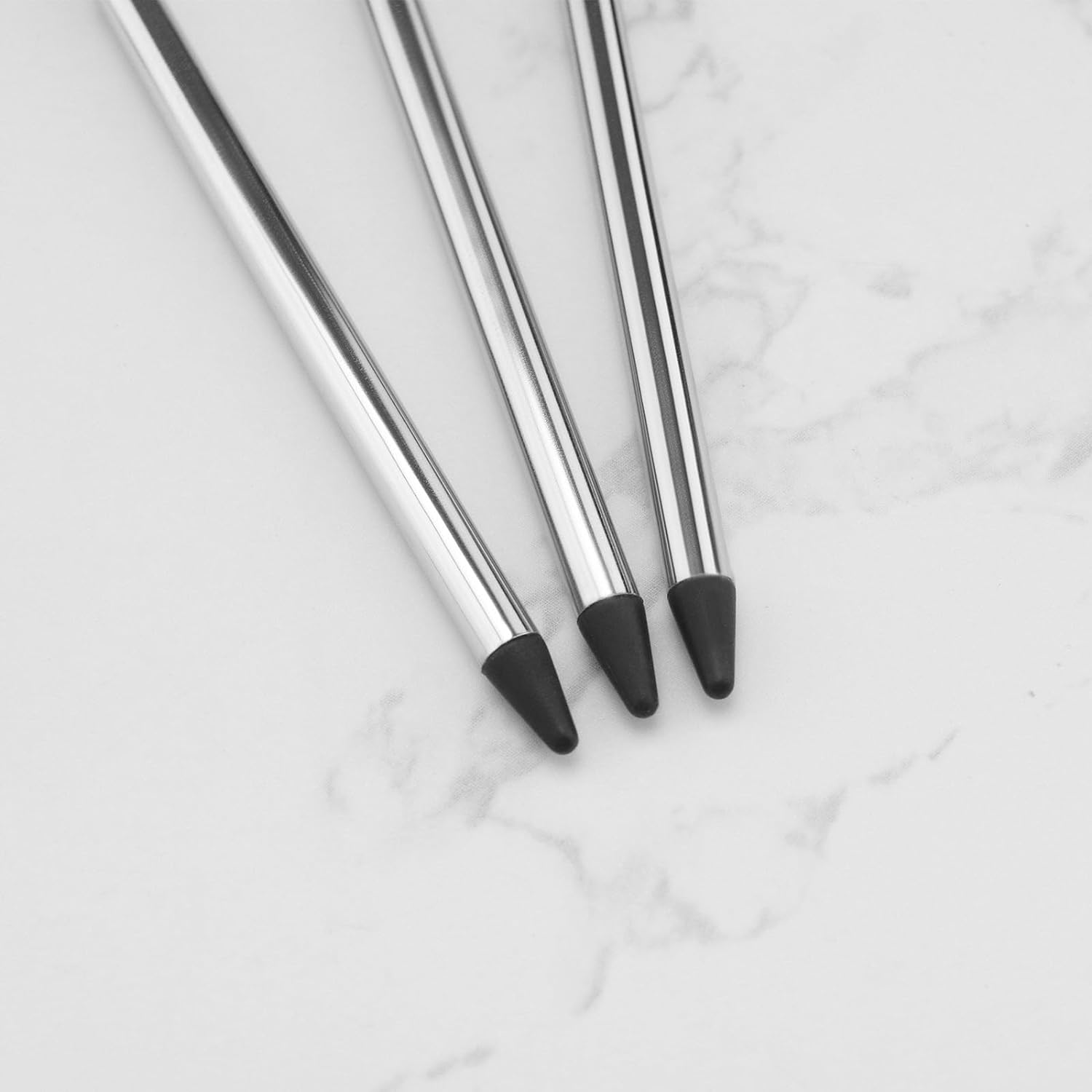 Create Idea 10Pcs Stylus Pen Retractable Touch Screen Pen Extendable Touch Pens Compatible with Nintendo New 3DS for Control Video Games Black