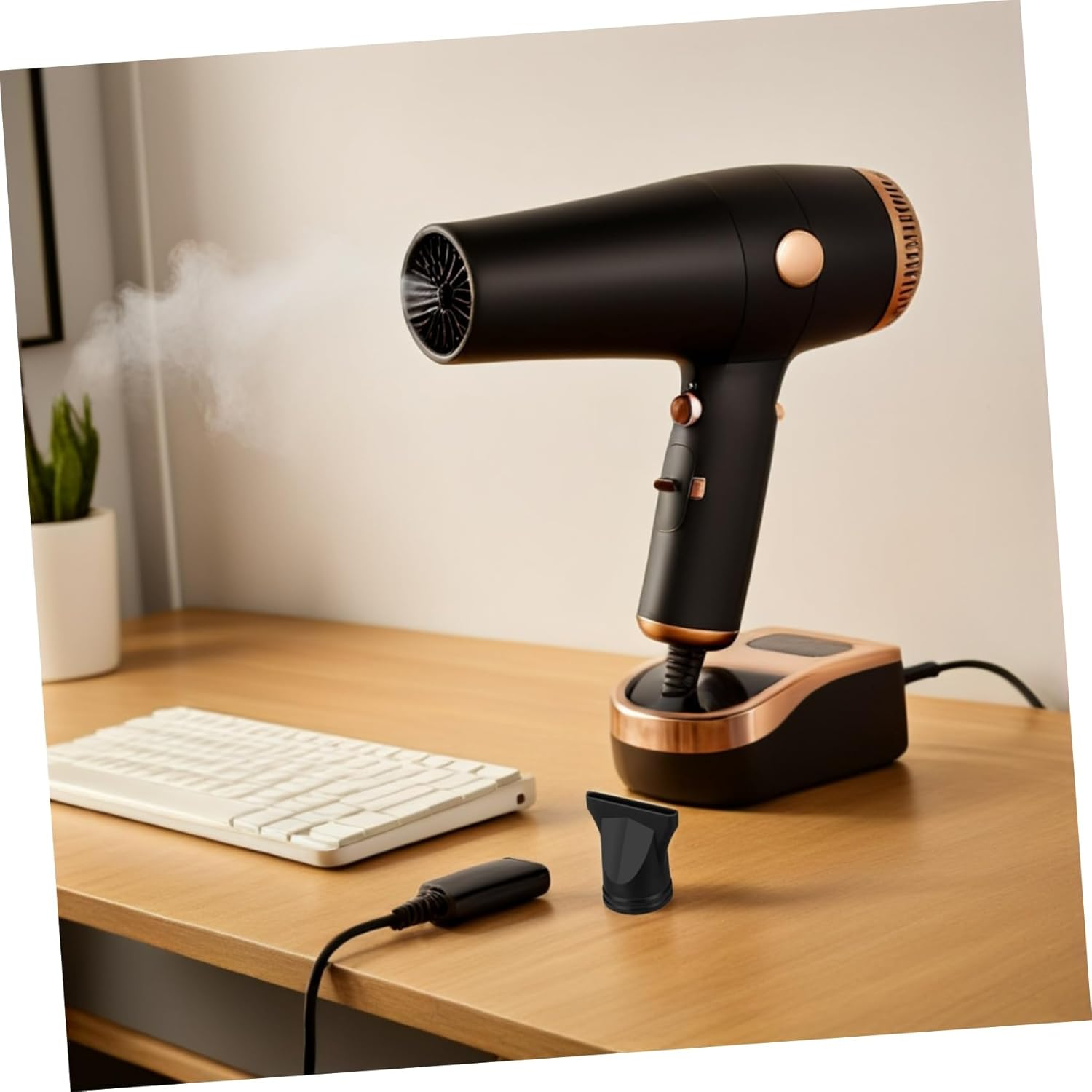 15Pcs Hair Dryer Accessories Blowing Nozzle Diffuser Blow Dryer Hair Styling Tools Hair Difuser Attachment Blower Accessories Hair Dryer Nozzle for Hairstyling Abs Black image number 2