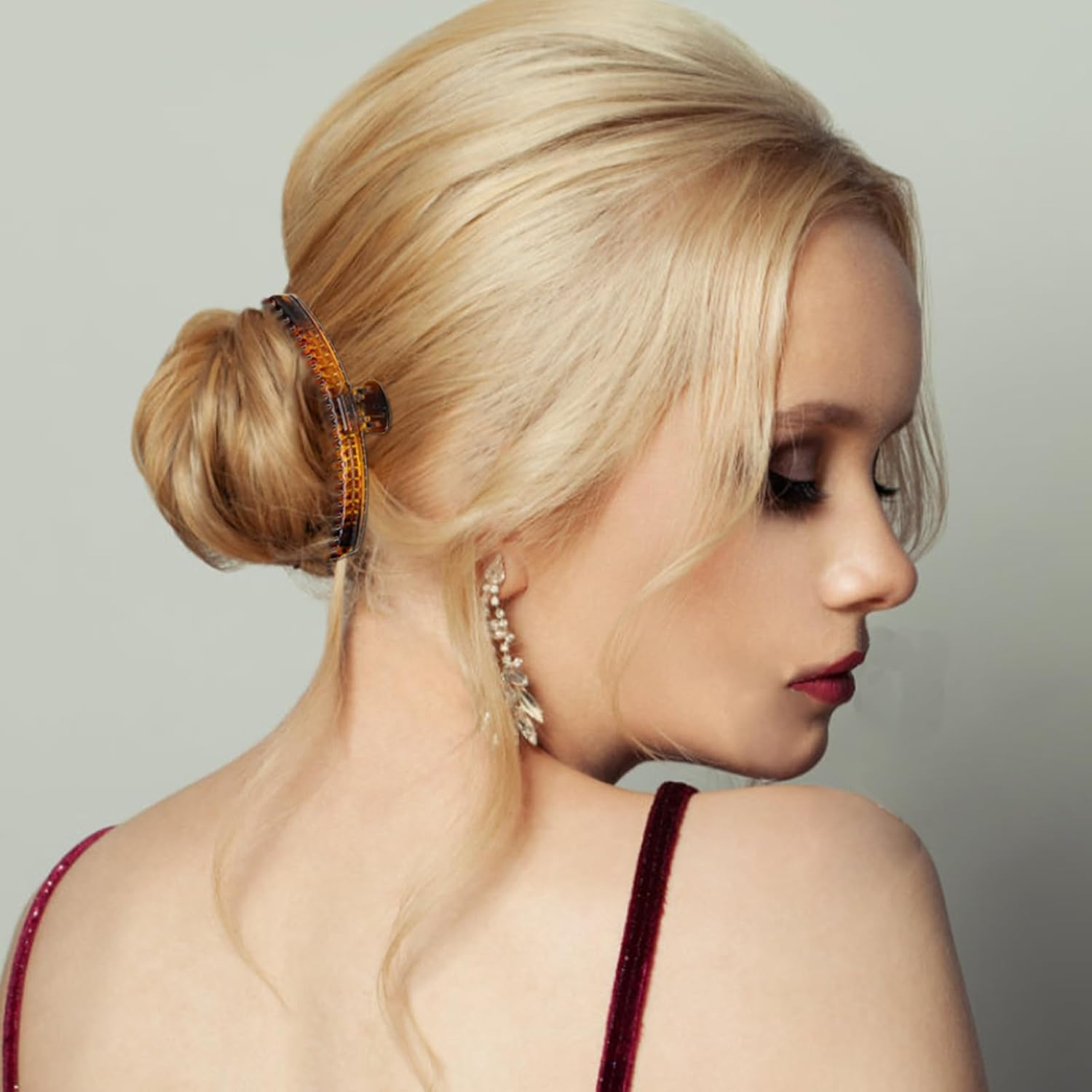 12 Pcs Hold Everything Hair Claw Clips, 4.7 Inch and 2.5 Inch Claw Clips Set for Thick ，Thin ，Straight and Curly Hair, Strong Clip Non-Slip 6 Colors Double Row Teeth Hair Claw Clips (Colorful)