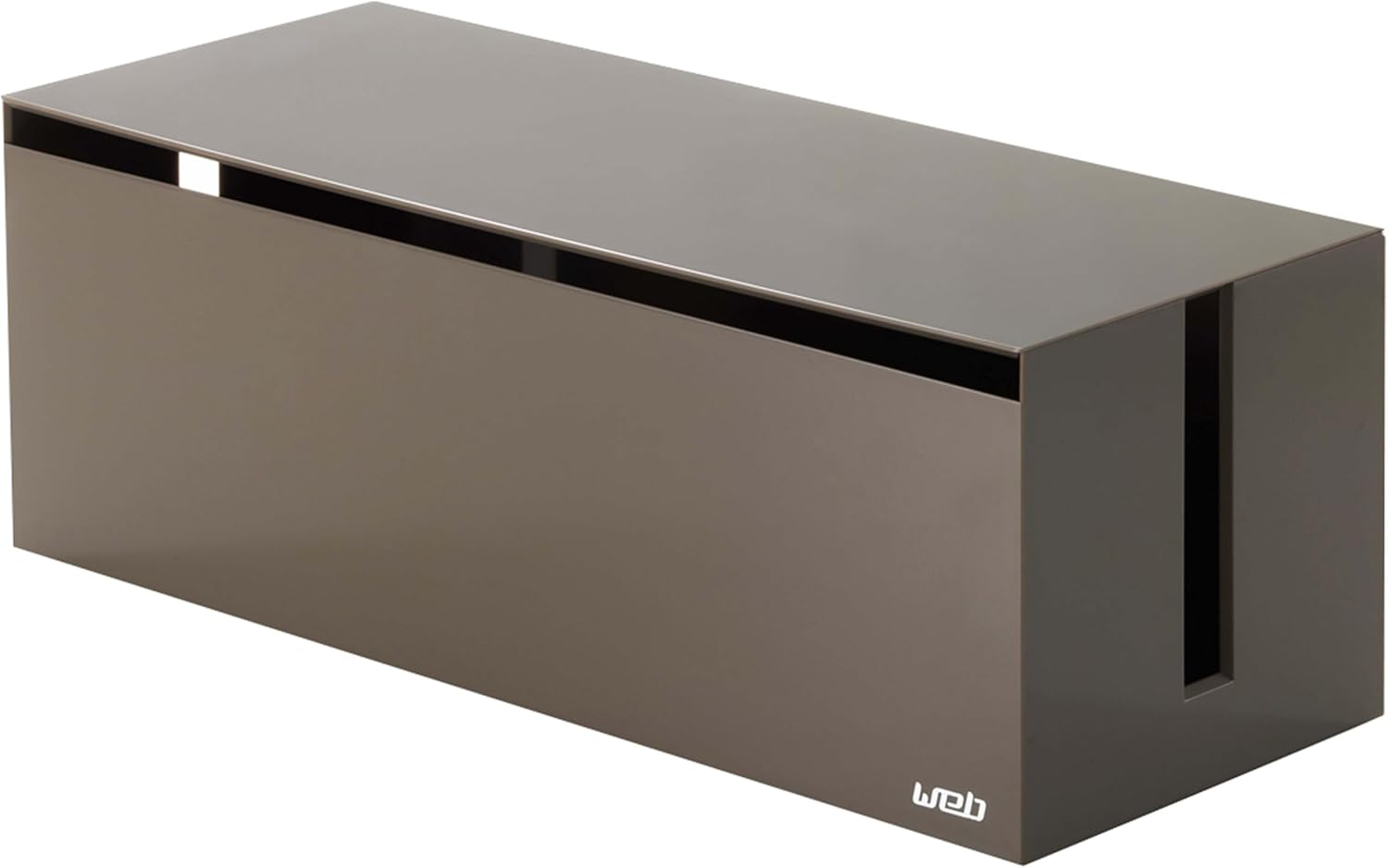 YAMAZAKI Home 2707 Cable Box-Outlet Cord Storage Organizer, Cover Protector, One Size, White