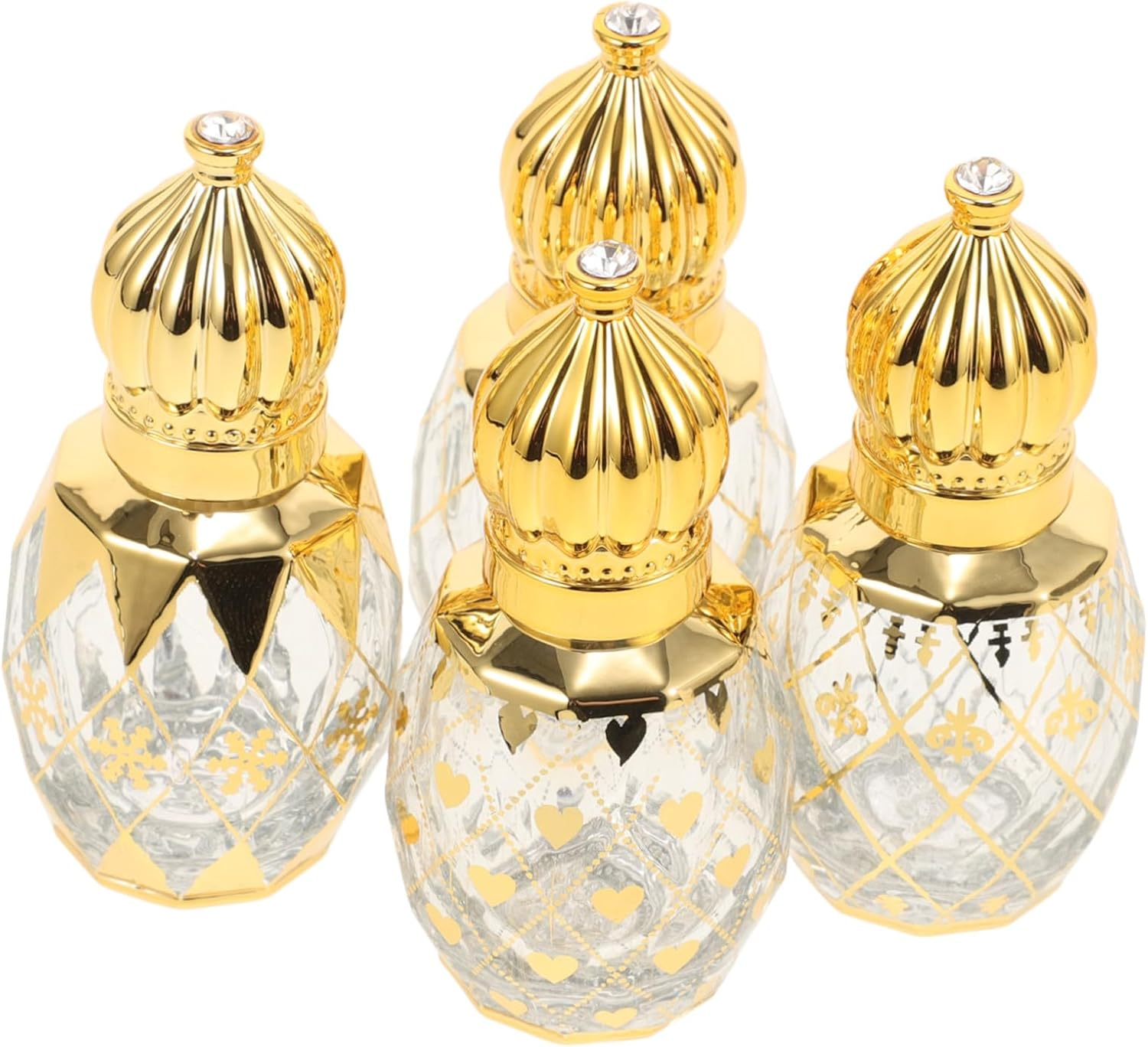 4Pcs Essential Oil Bottle Glass Roller Perfume Bottles Empty for Aromatherapy and Household Use image number 4