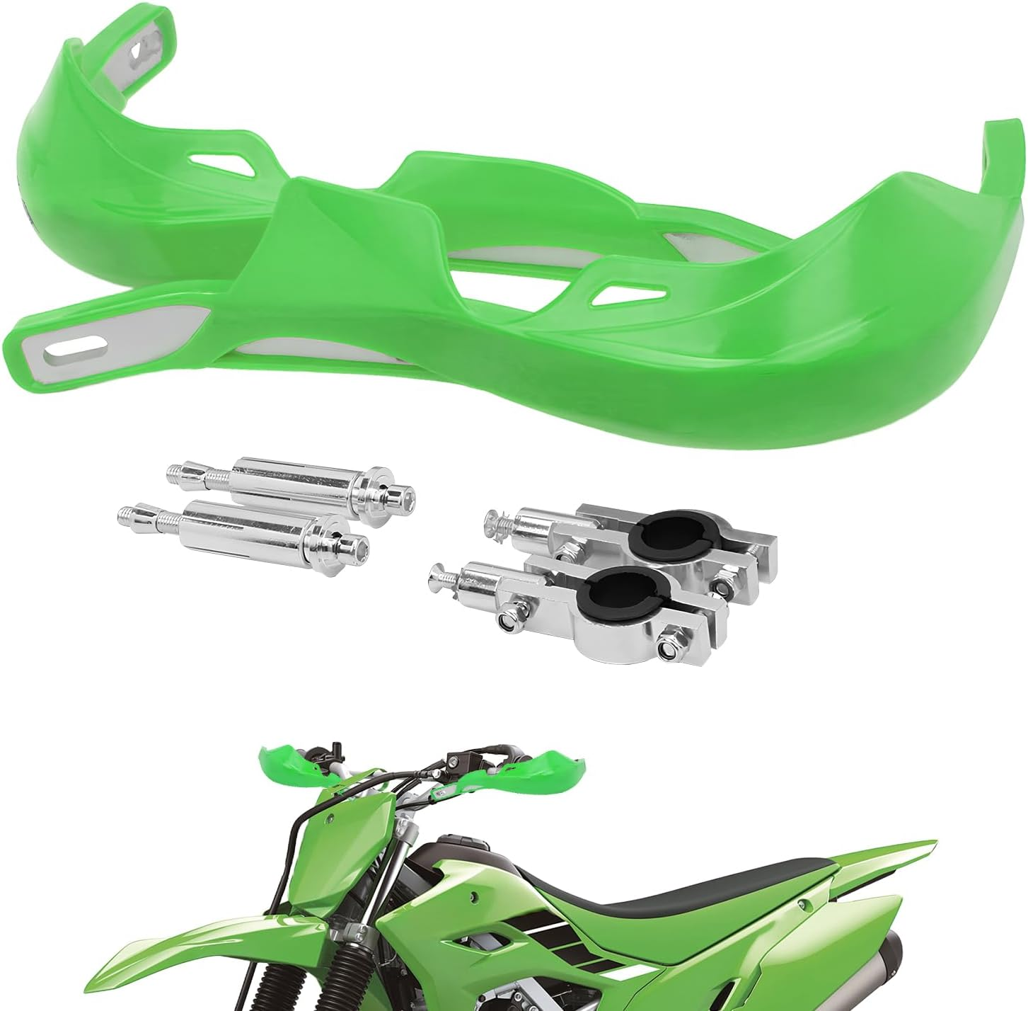 USTPO Dirt Bike Hand Guards Motorcycle Handguards Universal 7/8" 22Mm 1 1/8" 28Mm Bar for FE 701/SM 501/S 450 350/S 250 TE 150 250/I 300/I FC 250 350 450 TX125 Dirt Pit Bike ATV White