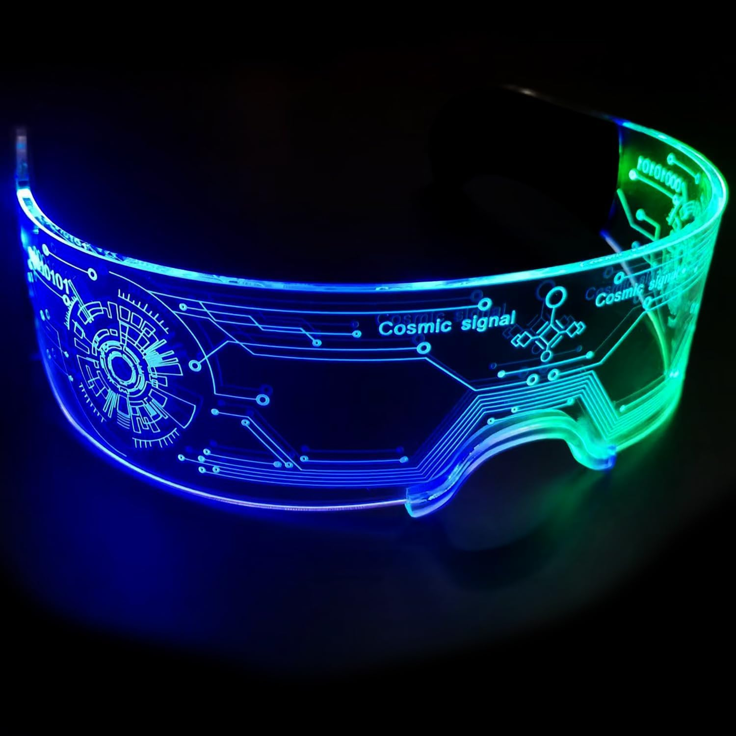 GIOD LED Glasses Party Glasses Cyberpunk LED Colorful Color Changing Lights Rechargeable Futuristic Glasses Halloween Christmas Decoration