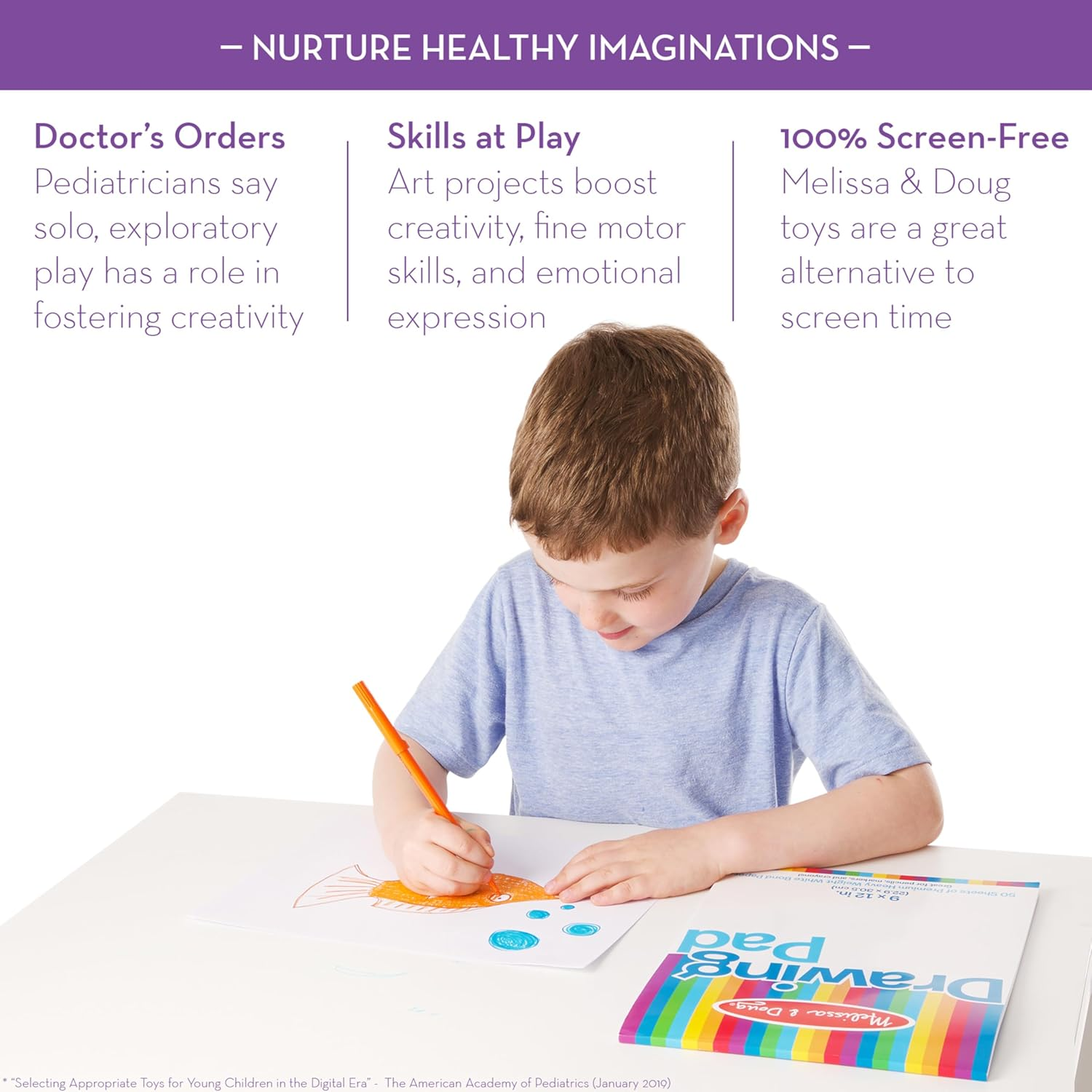 Melissa and Doug Drawing Pad (229 X 305Mm) - 50 Sheets image number 5