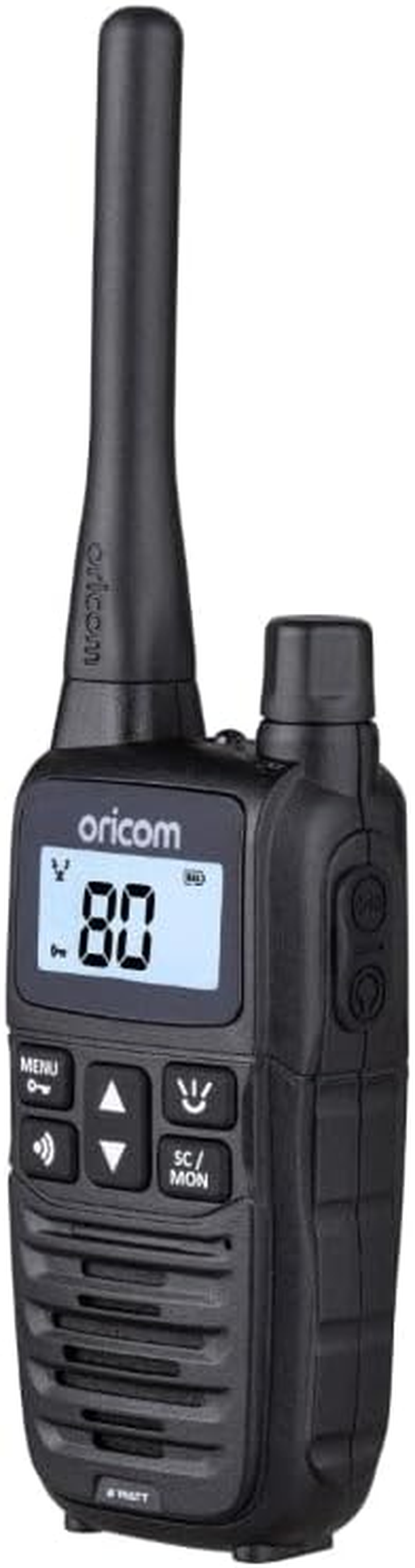 Oricom UHF2400 2 Watt Handheld UHF CB Radio - LED Torch, 80 Channels, Duplex, CTCSS DCS Codes, Backlit Display, Dual Watch, Channel Scan, VOX image number 4