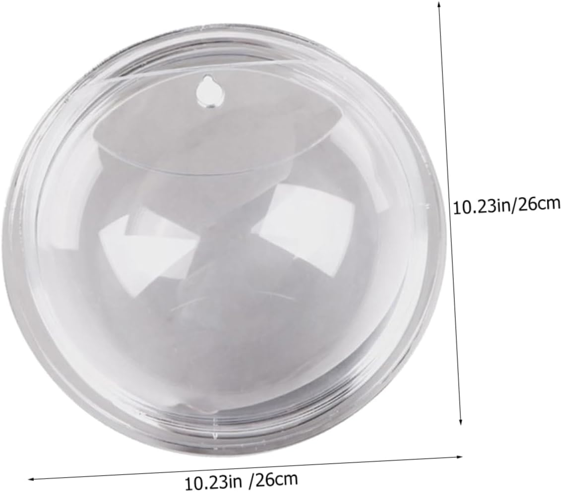 GANAZONO Wall-Mounted Acrylic Fish Bowl Planter Clear Hanging Plant Pot Decorative Tank for Home Decor Modern Hydroponic Container for Weddings and Parties image number 6