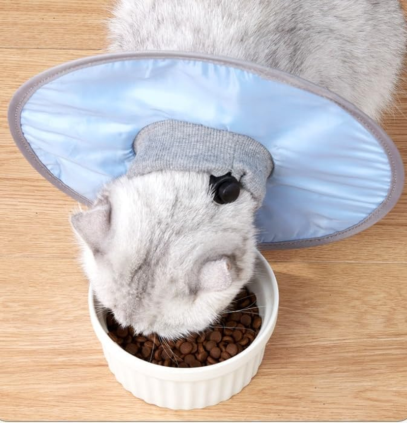 Cat Recovery Collar, Pet Protective Collar Puppy Cats after Surgery E Collar for Cat Kitten Prevent from Licking Wounds (Pink, X-Large) image number 2