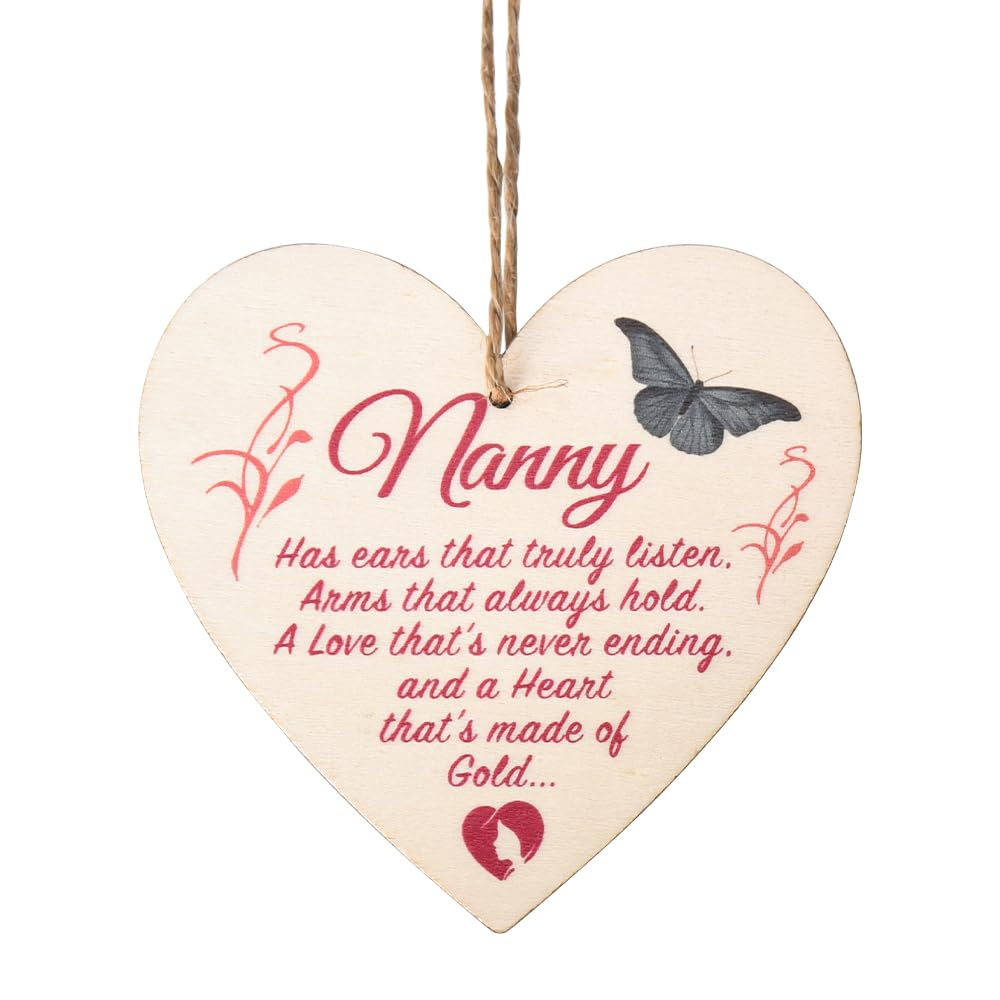 Romantic Gifts for Him Her Wife Husband Wooden Heart Hanging Ornament Decorative Signs with Sayings for Wall Boyfriend Girlfriend Anniversary Engagement Gifts for Men Women Parents Couple Gift Ideas