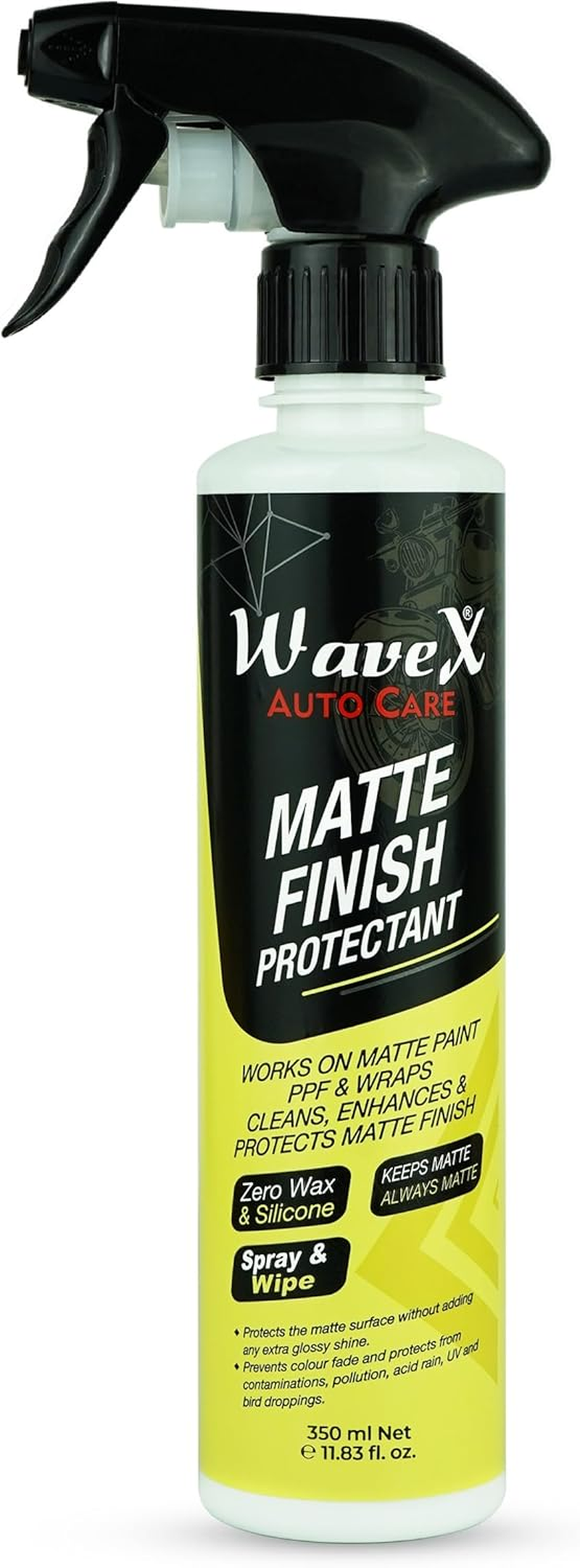 Wavex Matte Finish Protectant Bike Polish 350Ml | That Cleans, Protects and Maintains Showroom Finish of Matte Bikes & Cars image number 2