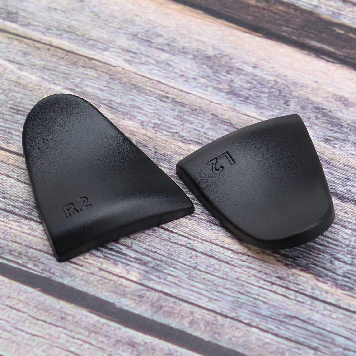 4 Pairs Thumb Grips with 1 Pair R2 & L2 Trigger Extenders Compatible with PS5 Controller Thumbsticks Joystick Cover Rubber Thumb Caps image number 2