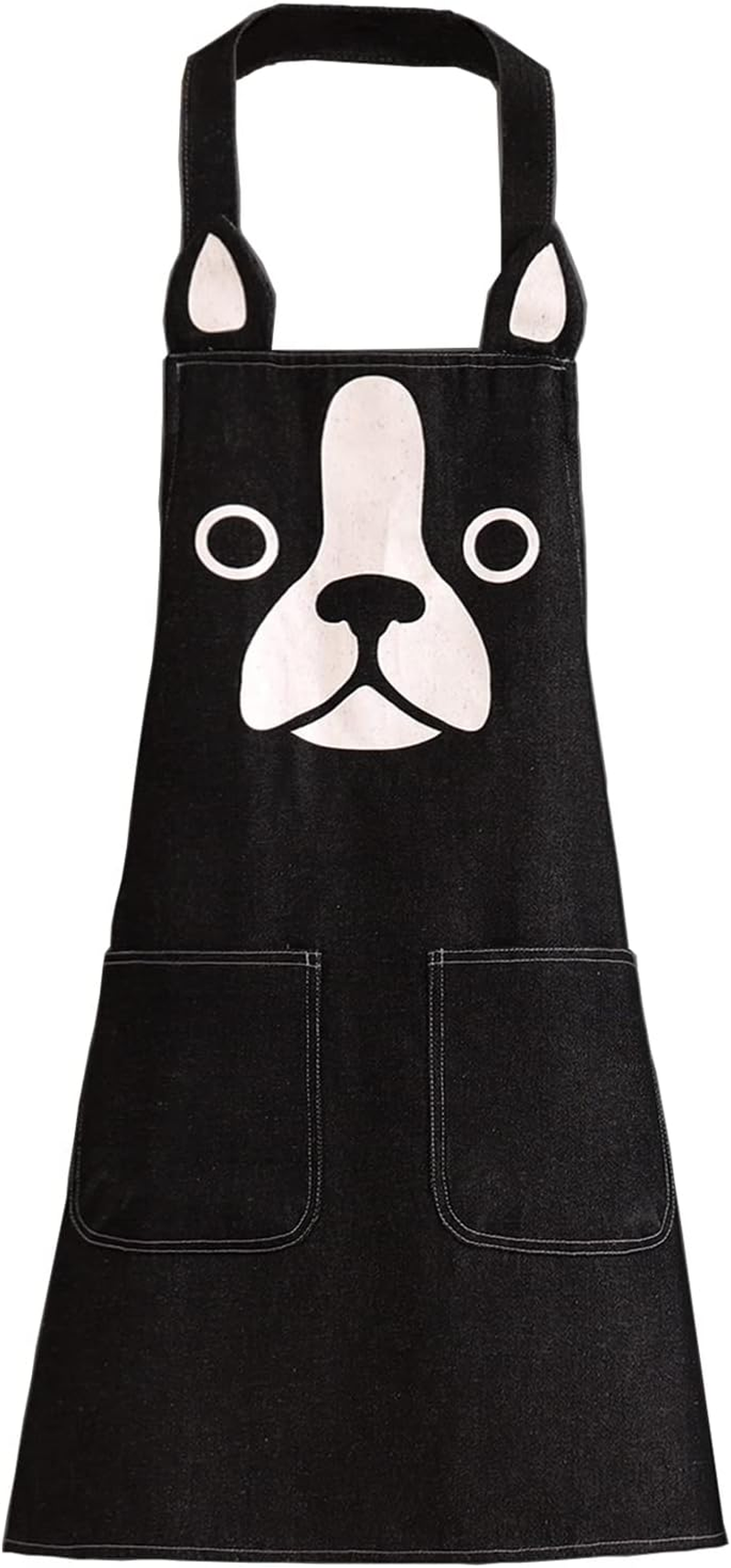 KIMCHOMERSE Cute Apron for Women Girl, Aprons with Front Pocket for Cooking Serving Painting Gardening, Gifts for Friends image number 1