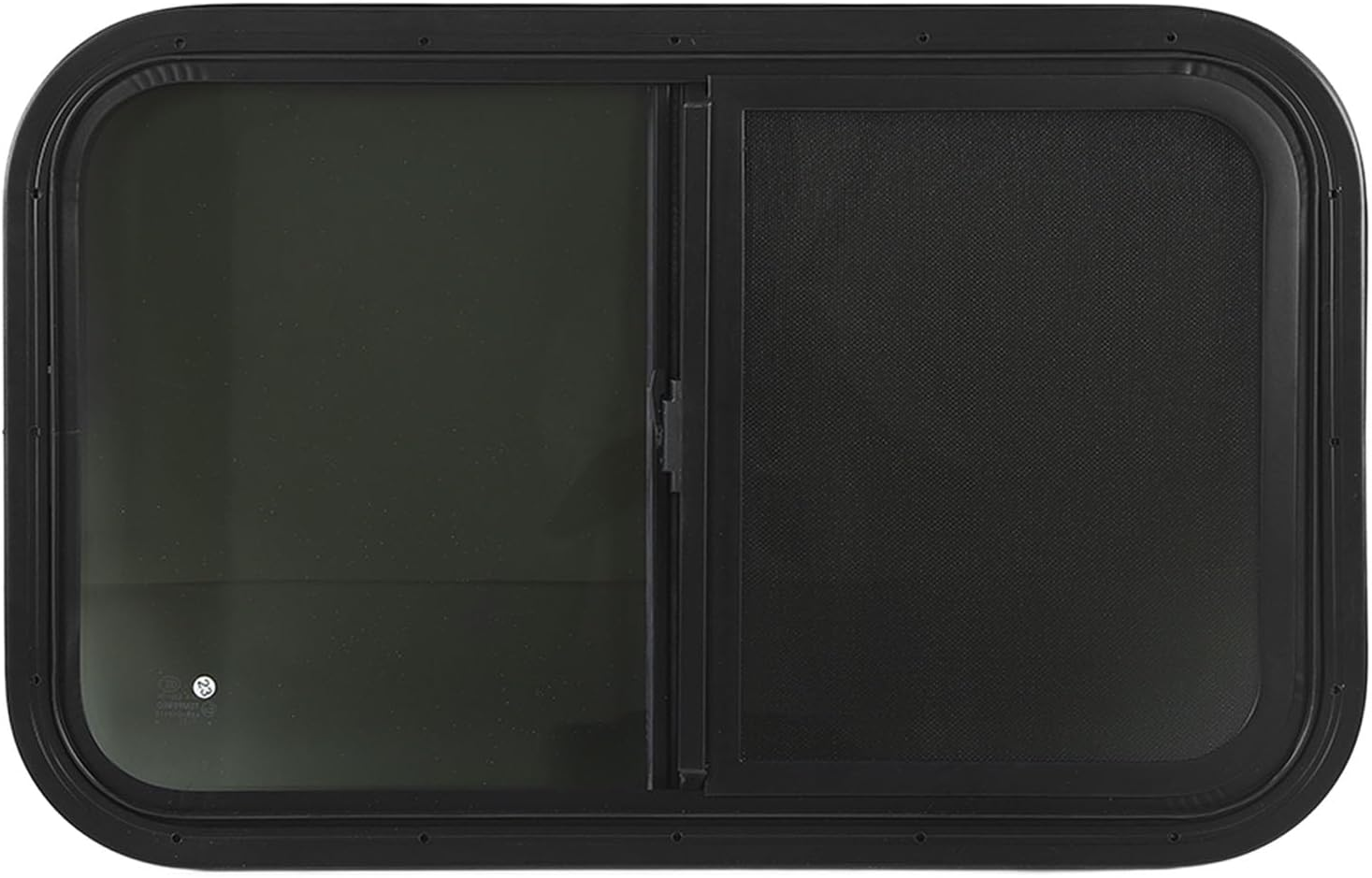 RV Sliding Window Tempered Glass Seal L800 H450Mm Motorhome Window Aluminum Alloy Frame Motorhome Thermal Insulation (For Wall Thickness: 31 to 36Mm)