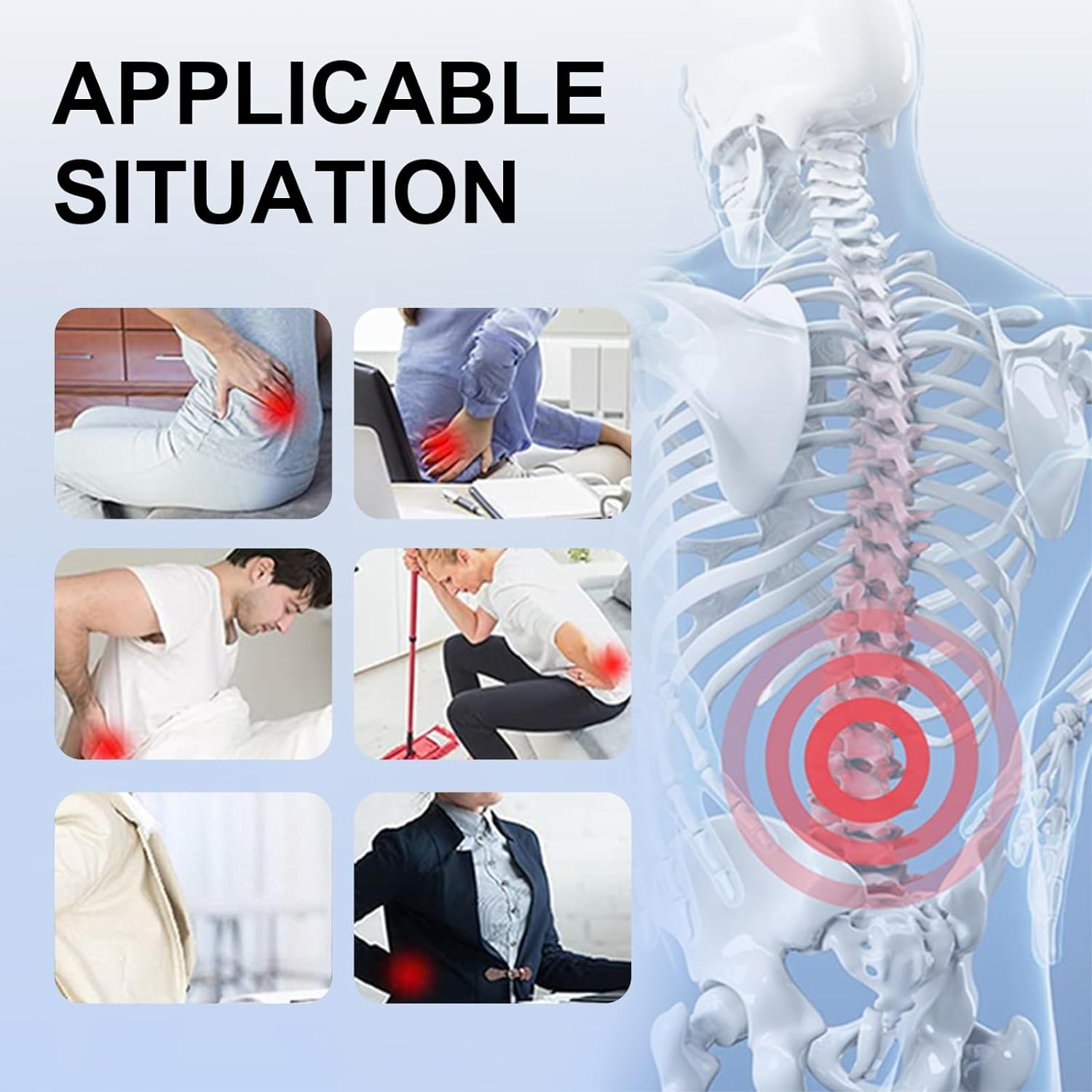 Back Brace for Men and Women,Breathable Back Support Belt,Back Support for Lower Back Pain and Spinal Fractures,Back Braces for Scoliosis Treatment (Pink, M) image number 6