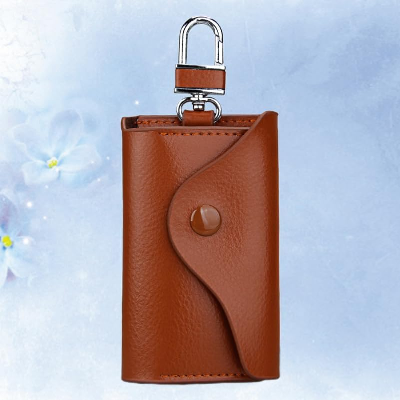 Card Wallets Universal Leather Key Chain Holder Wallet Case Car Bag Pack Hanging Waist Pouch Buckle Bracket Box image number 2