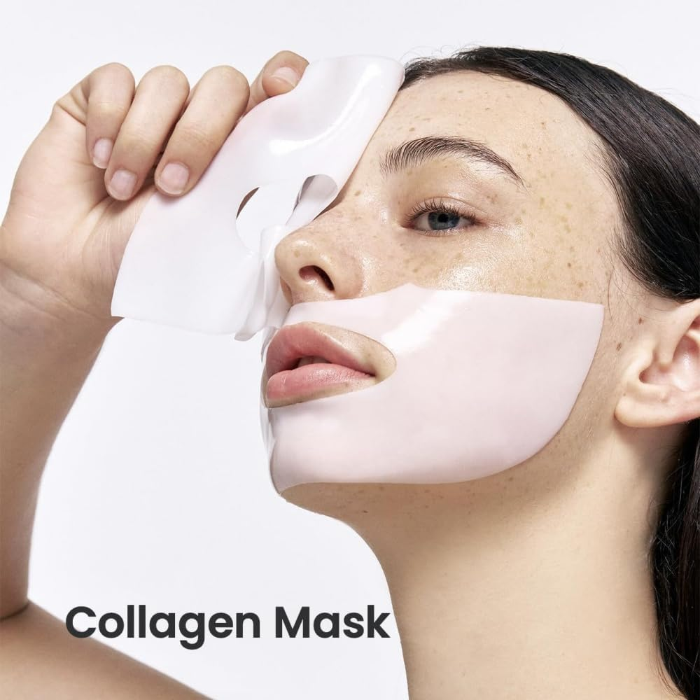 Deep Collagen Power Boosting Mask,Hydrating Overnight Collagen anti Wrinkle Lifting Face Mask（4 Tablets in a Box, 2 Box） image number 3