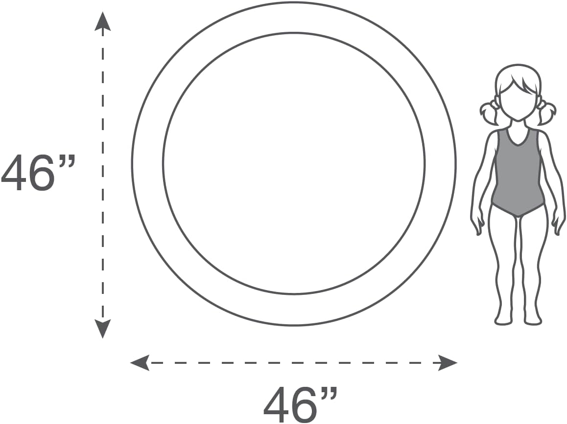 Rae-Dunn Indigo Polka Dot Inflatable Mini Pool - Chill 38012B - Relax. image number 2