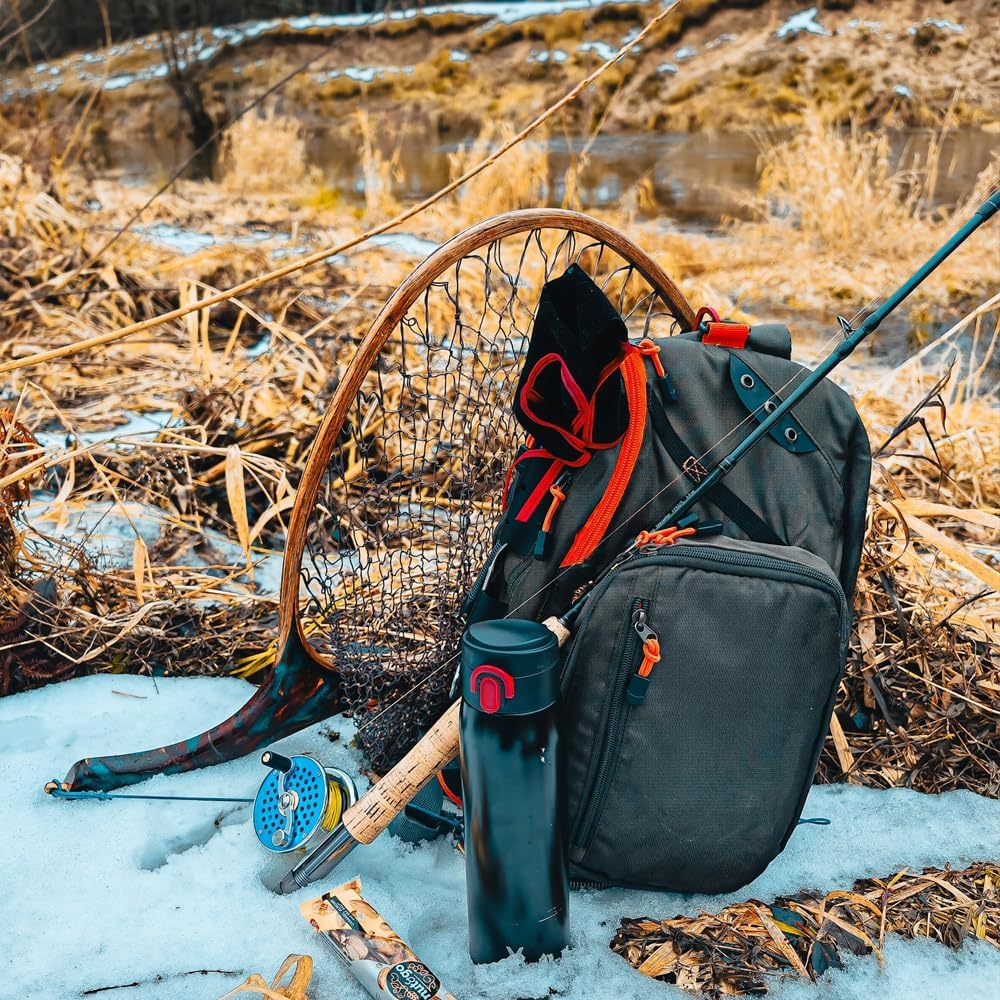 Raprance Fly Fishing Sling Bag Shoulder Bag Waist Packs Fishing Tackle Storage image number 4