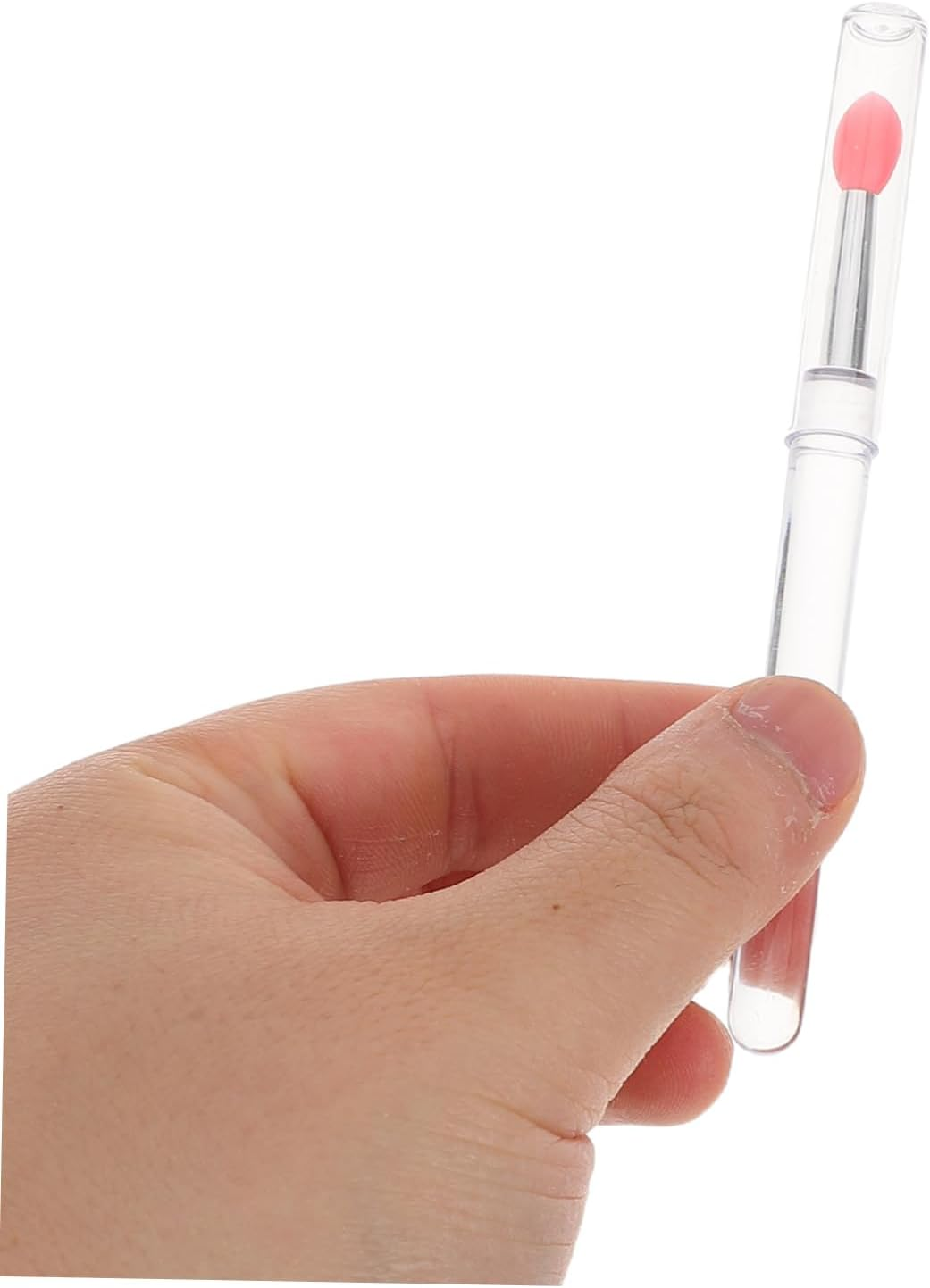 10Pcs Manicure Transparent Silicone Rod Metallic Mirror Effect Sticks Nail Art Applicator Tools Metallic Mirror Effect Nail Applicator Glitter Applicator Kit Silica Gel image number 3