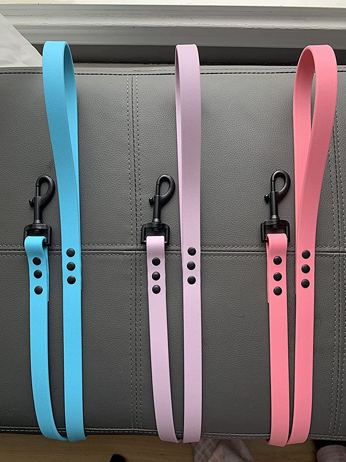 Swivel Eye Bolt Snap Hooks Black Heavy Duty Dog Leash Clips Dog Leash Clasp Dog Leash Snaps Hooks Trigger Clip Trigger Snaps 3/4" 4Pcs image number 1