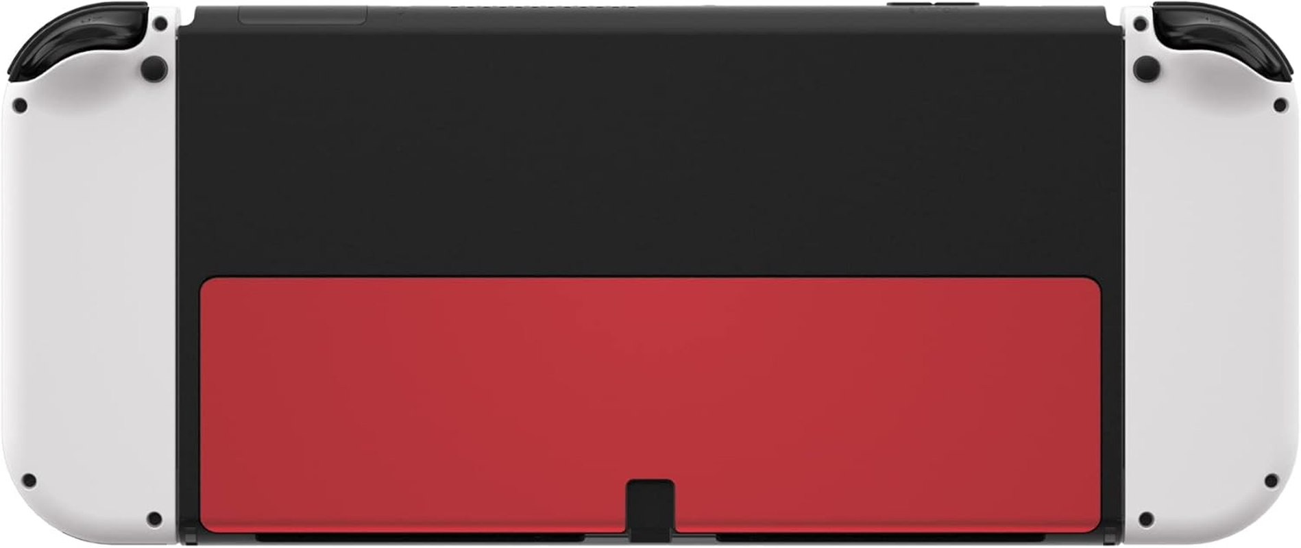 Extremerate Vampire Red Soft Touch Replacement Metal Kickstand for Nintendo Switch OLED Console, Metal Back Bracket Holder Kick Stand for Nintendo Switch OLED - Console NOT Included image number 6