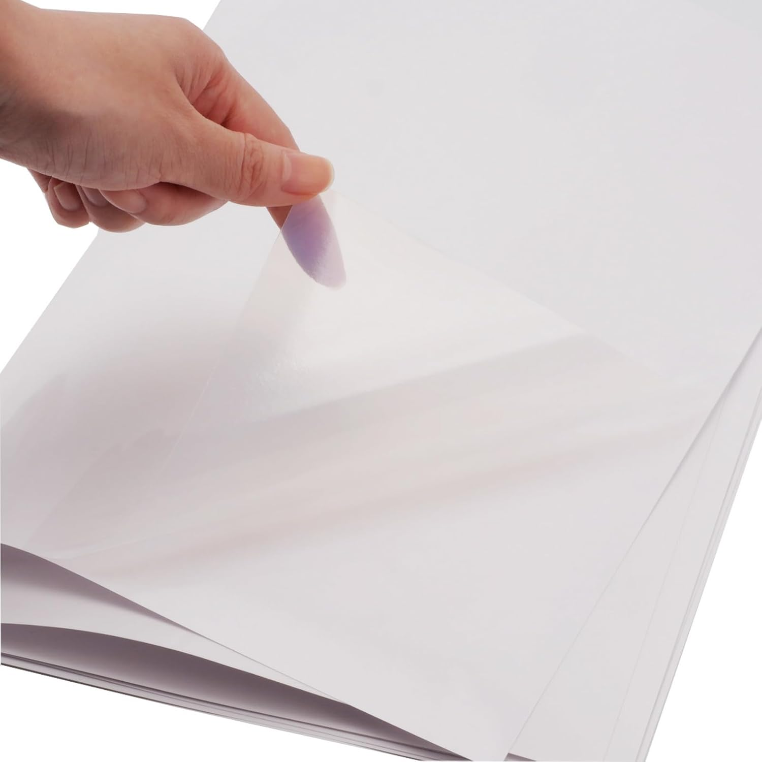 Waterproof Printable Vinyl Stickers Paper 10 Sheets A4 Semi Transparent Translucent Decal Self Adhesive Personalized DIY Custom for Inkjet Printers image number 1