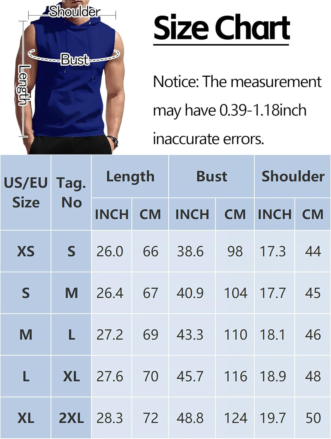 FEOYA Men'S Hooded Tank Tops Sleeveless T-Shirts Gym Vests Top Breathable Quick Dry for Workout Running Bodybuilding Athletic Sport Shirts Drawstring Sweatshirt with Pockets image number 1