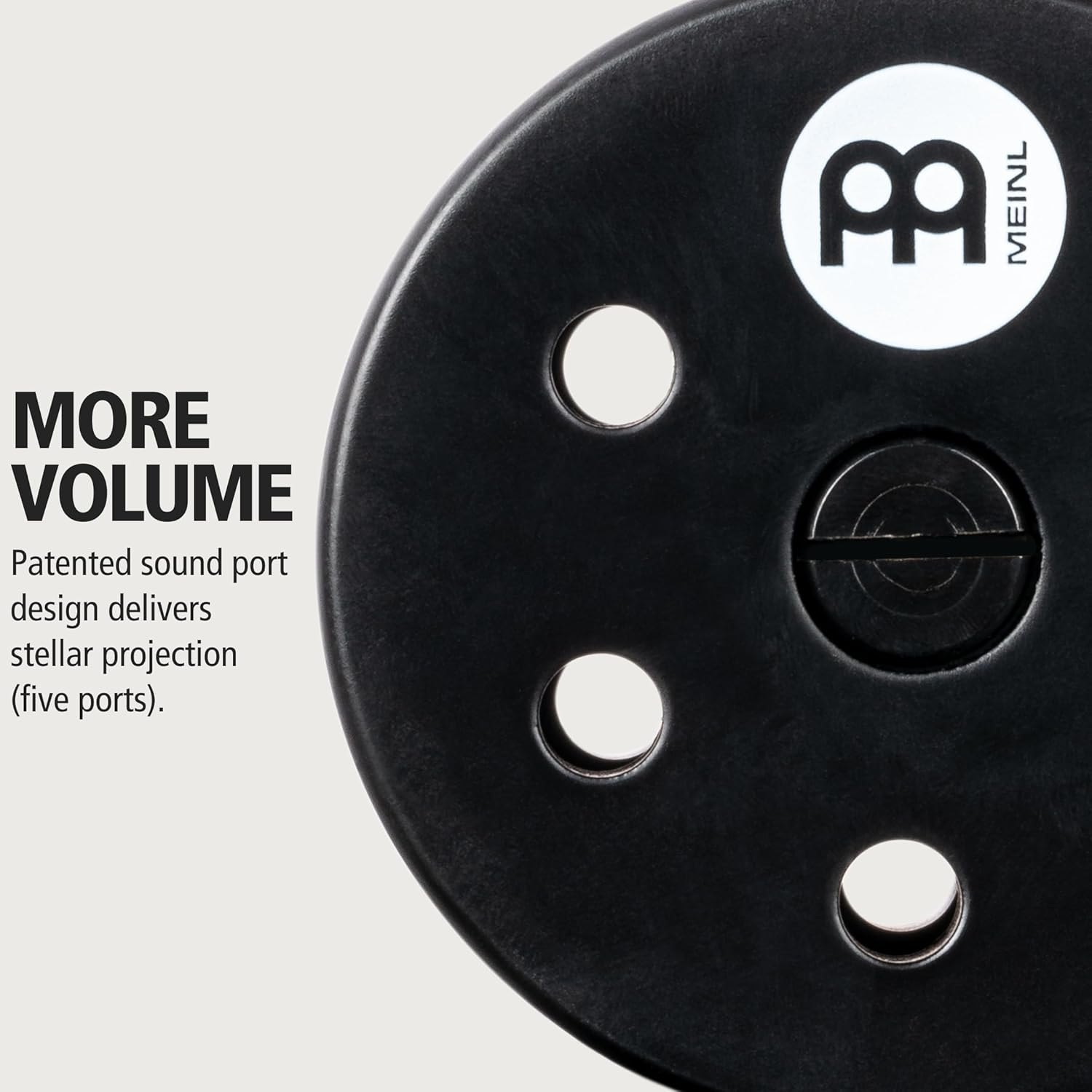 Meinl Percussion Turbo Cabasa Instrument with Sound Ports for Extra Projection and Stainless Steel Cylinder, , Small (CA5BK-S) - Black image number 3