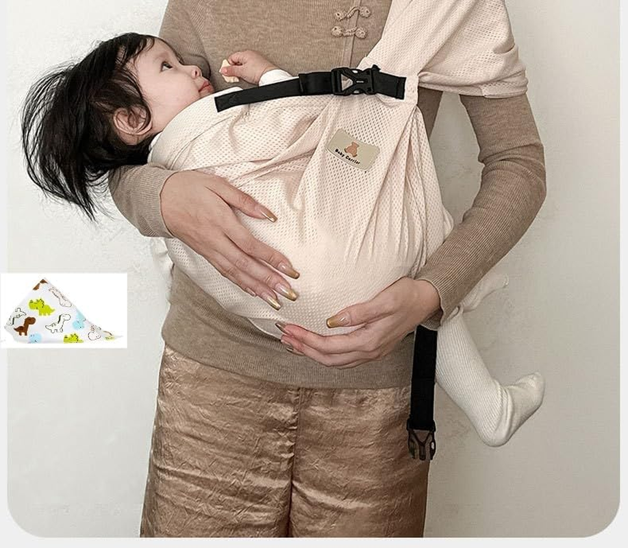 Baby Toddler Sling Carrier Lightweight Hip Slings Carrying Non-Slip Side Kid Holder Chest Wrap 0-12 Months Infants & Toddlers Newborn Sling, Nursing Outdoor Travel Breathable image number 3