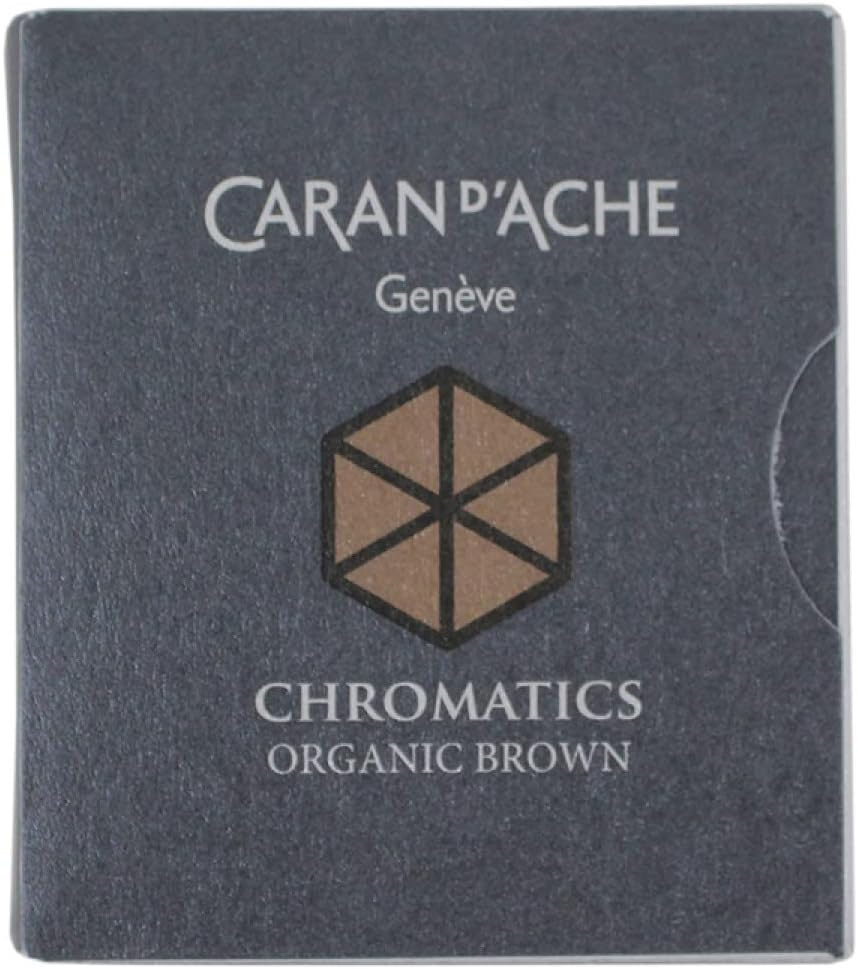 Caran D'Ache CD8021.049 Ink Cartridges - Organic Brown (Pack of 6) image number 1