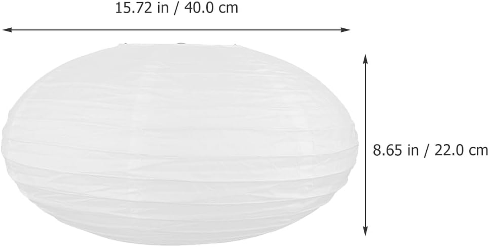 DECHOUS Paper Lampshade, Oval Lantern Handmade Ambient Lampshade Hanging Paper Lamp for Pendant at Home, 40&times;22 Cm