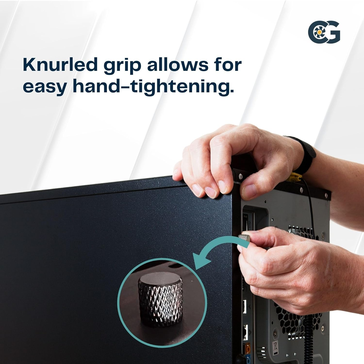 10 X Black Anodized Aluminum Computer Case Thumbscrews (6-32 Thread) for Cover / Power Supply / PCI Slots / Hard Drives image number 3