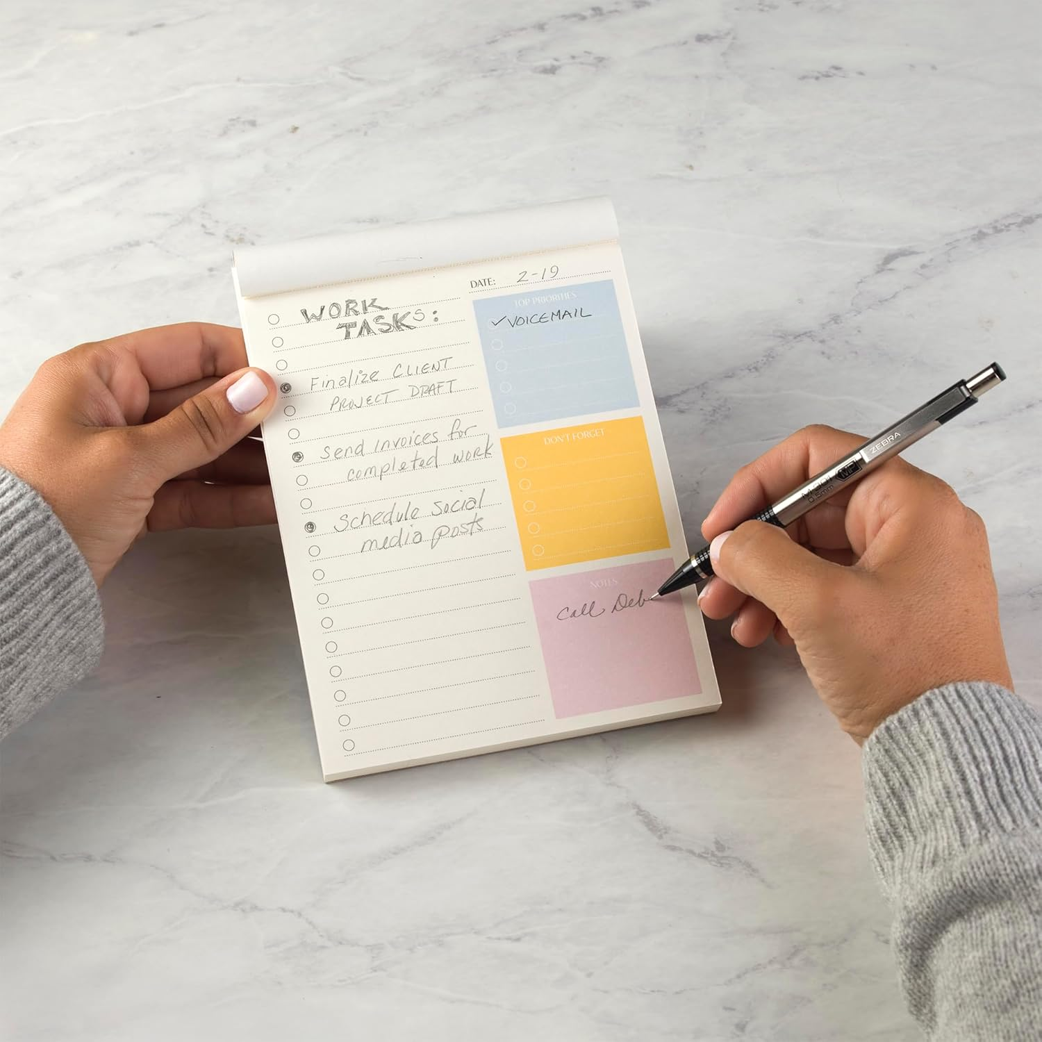 Zebra Pen M-301 Mechanical Pencil, Stainless Steel Barrel, Fine Point, 0.5Mm, Blue Grip, 12-Pack image number 1