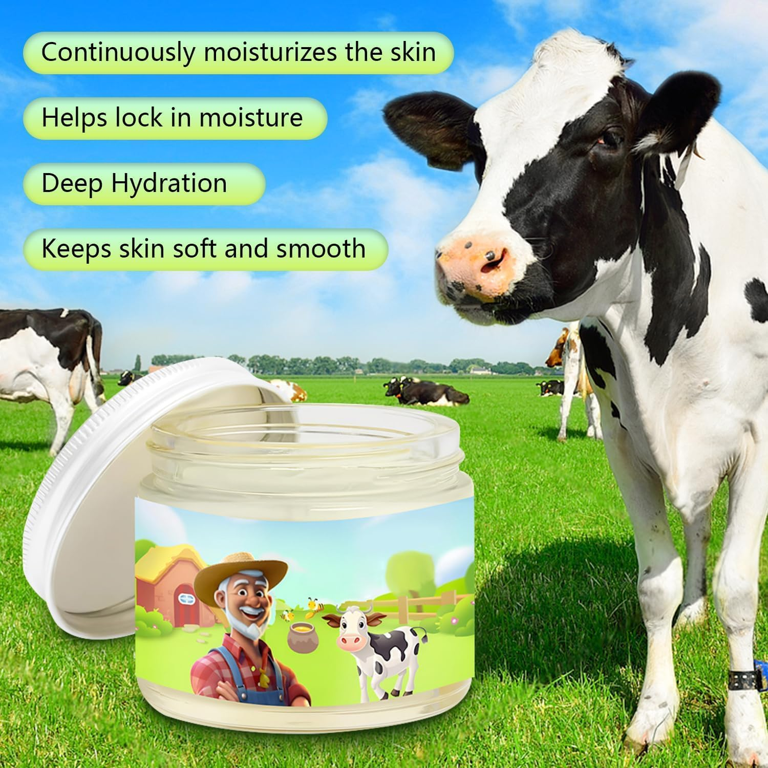 2Pcs Tallow Honey Balm Beef Tallow for Skin - Handmade All-Natural Moisturizer with Grass-Fed Beef Tallow & Raw Wild Honey for Smooth,Hydrated Skin image number 5