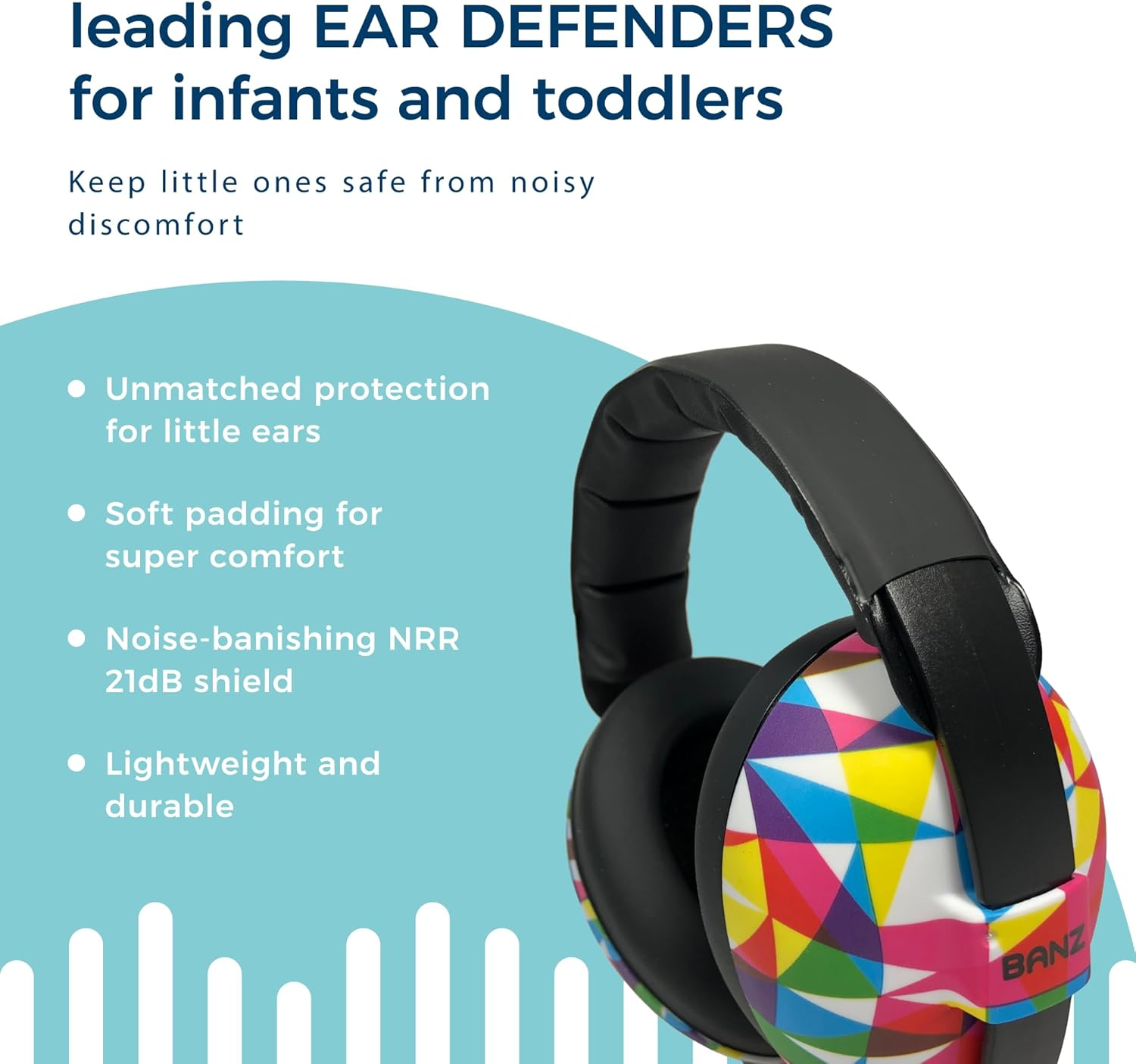 Banz Mini Earmuffs, Geometric, Small image number 4