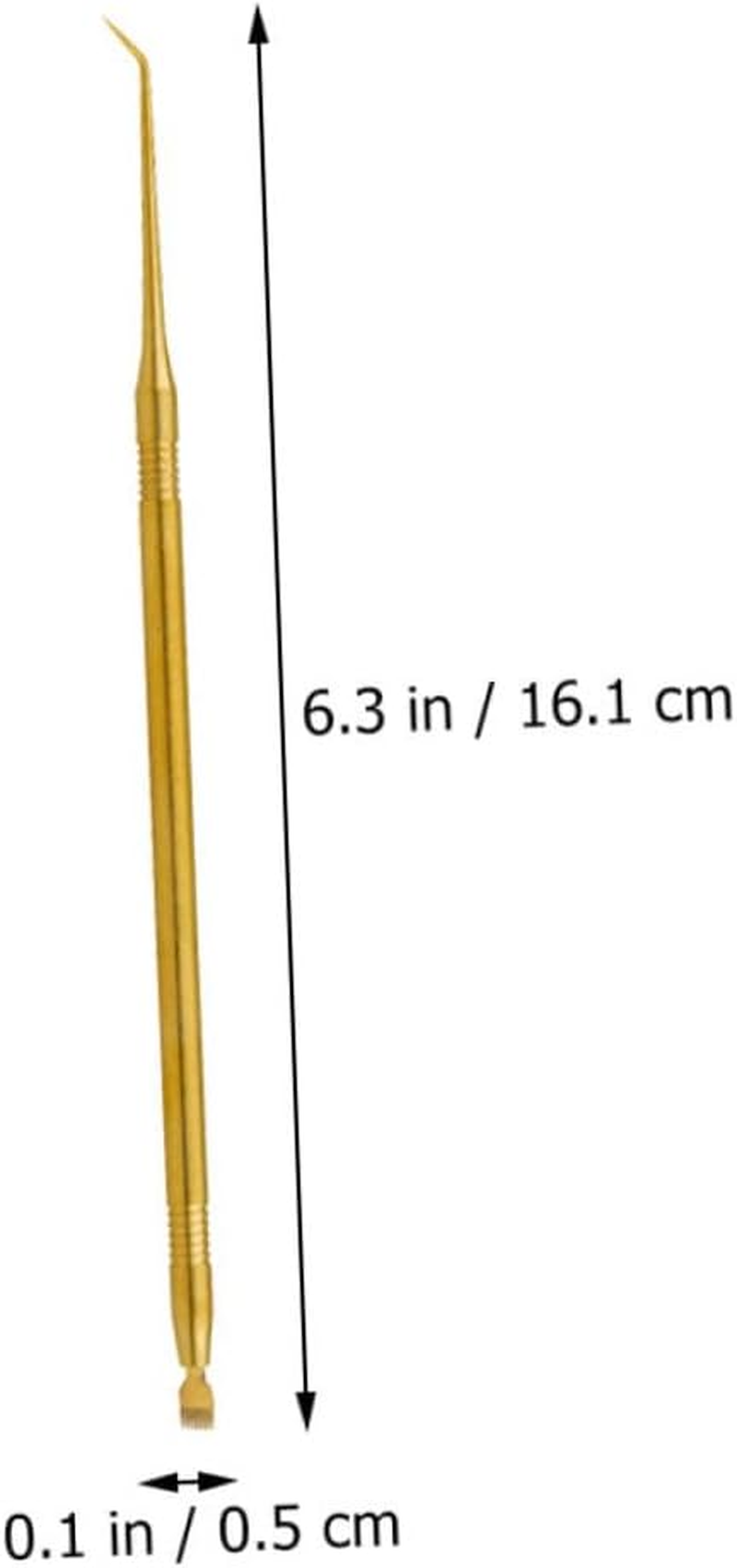 FRCOLOR Stainless Steel Lash Lifting Tool with Comb Metal Eyelash Separator for Lash Perming Gold Eyelash Lift Separator Tool Suitable for Professional and Home Use image number 4