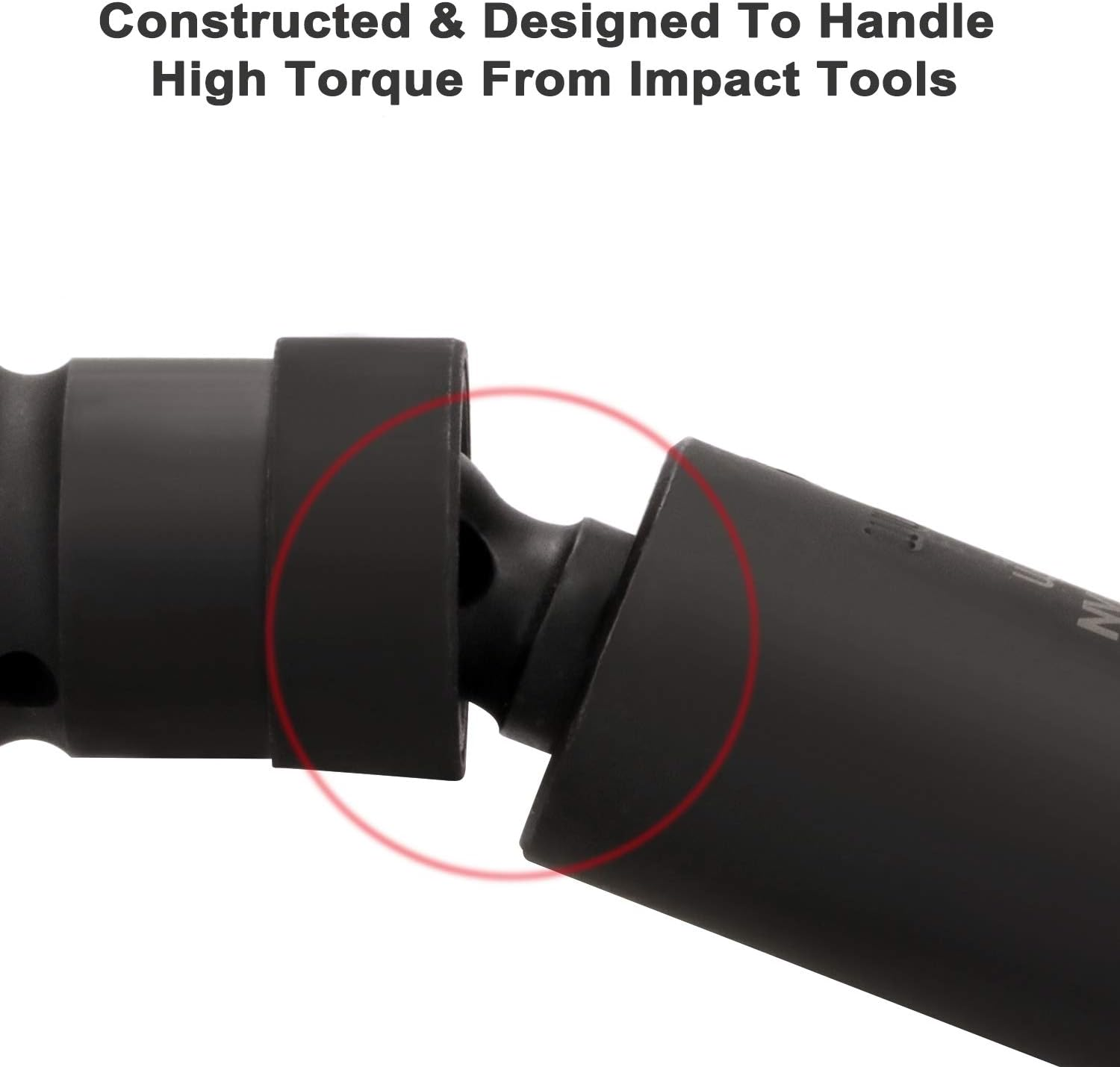 CASOMAN 3-Piece Impact Universal Joint Set - 1/4", 3/8" and 1/2" Drive, CR-MO, Impact Grade, U-Joint Sockets Swivel image number 4