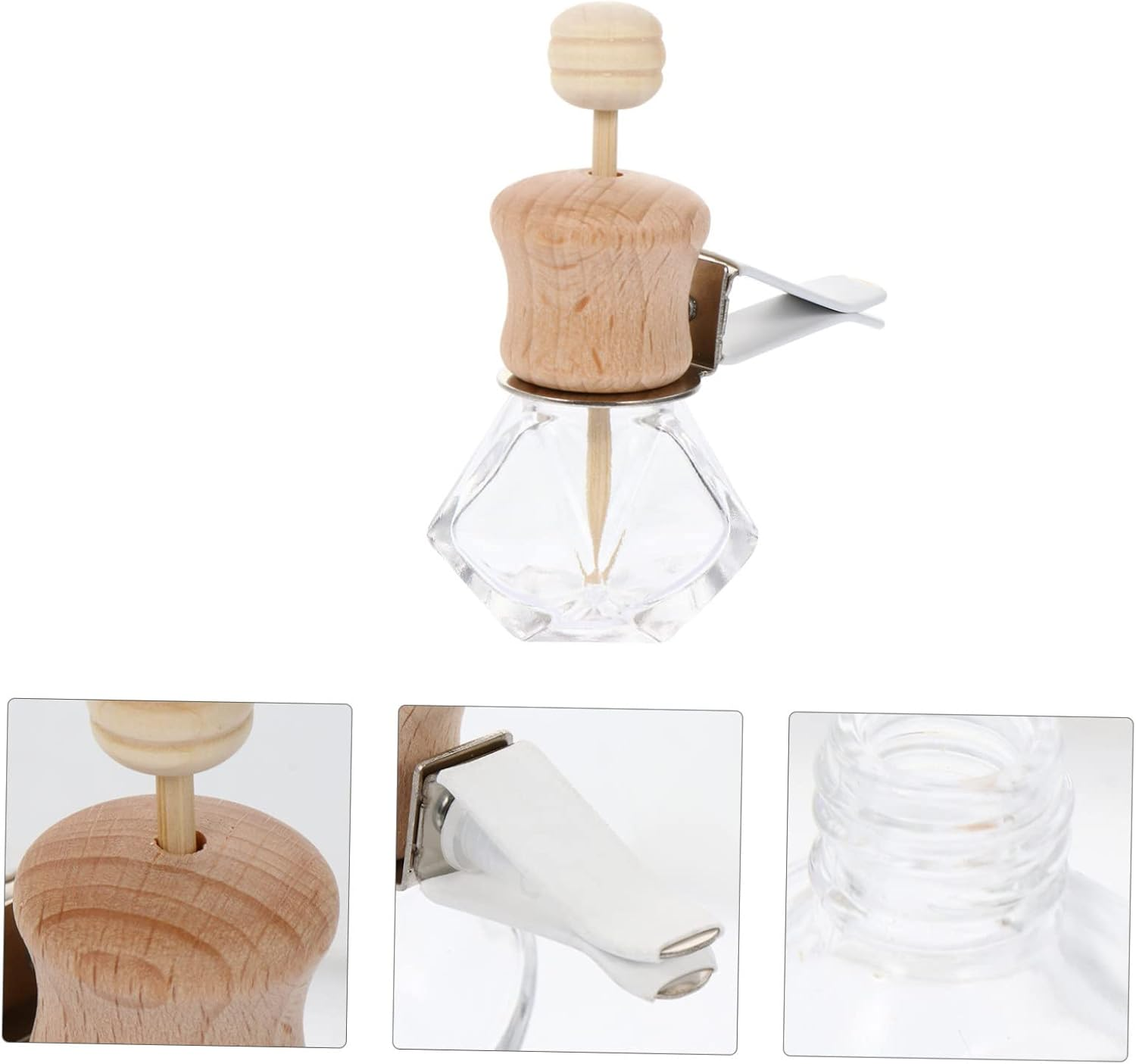 Ciieeo 3Pcs Car Diffuser Bottles Perfume Bottle for Auto Fragrance Aromatherapy Air Fresheners Easy Install for Car Elegant Design For image number 5