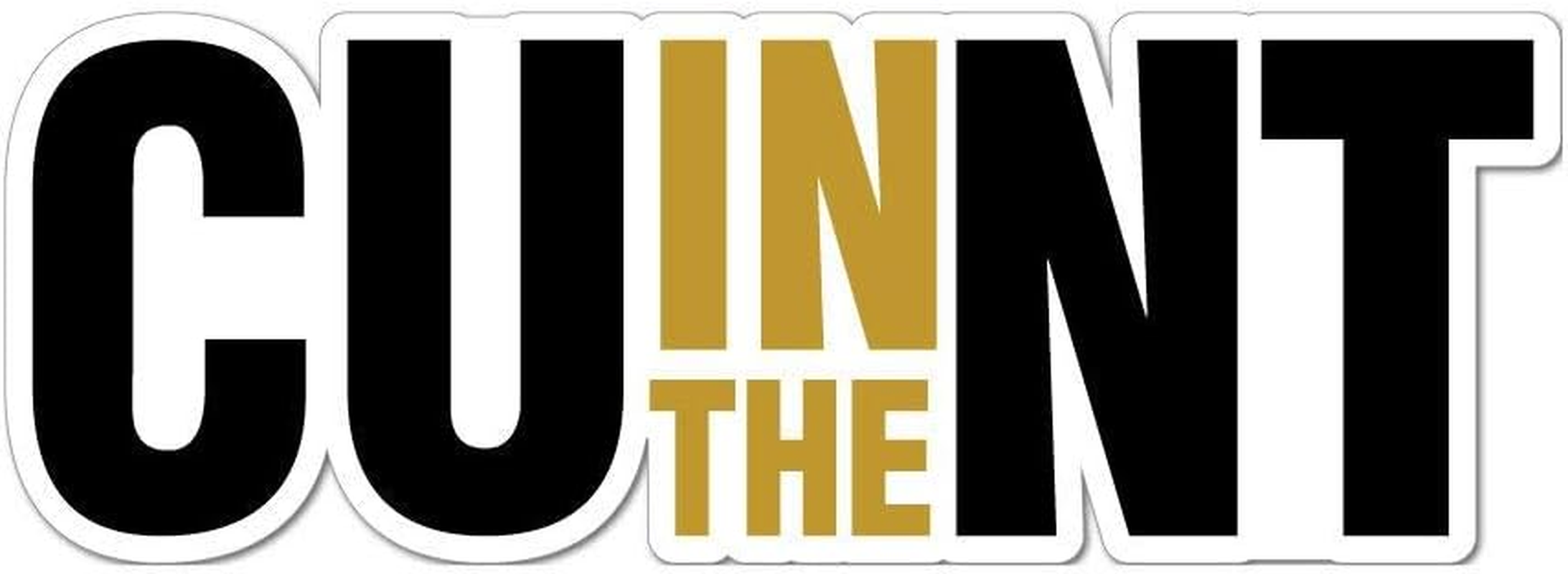 C U in the Nt Car Sticker Decal Rude Funny Swearing Joke Straya