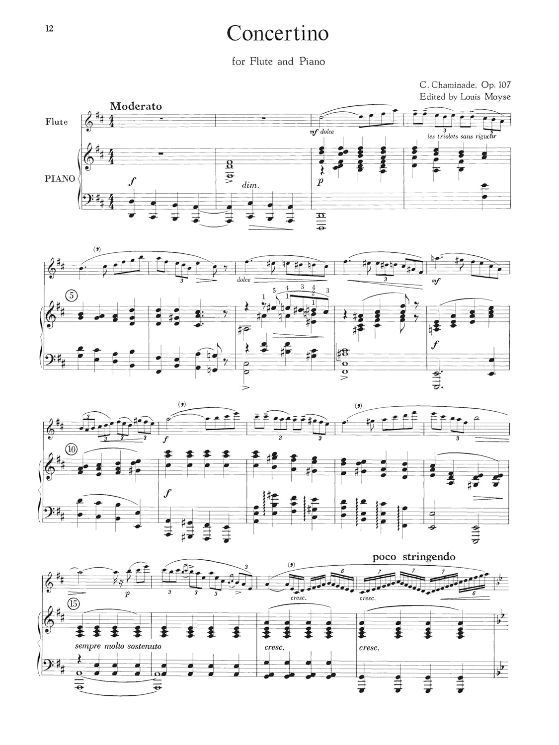 Flute Music by French Composers: for Flute & Piano image number 4