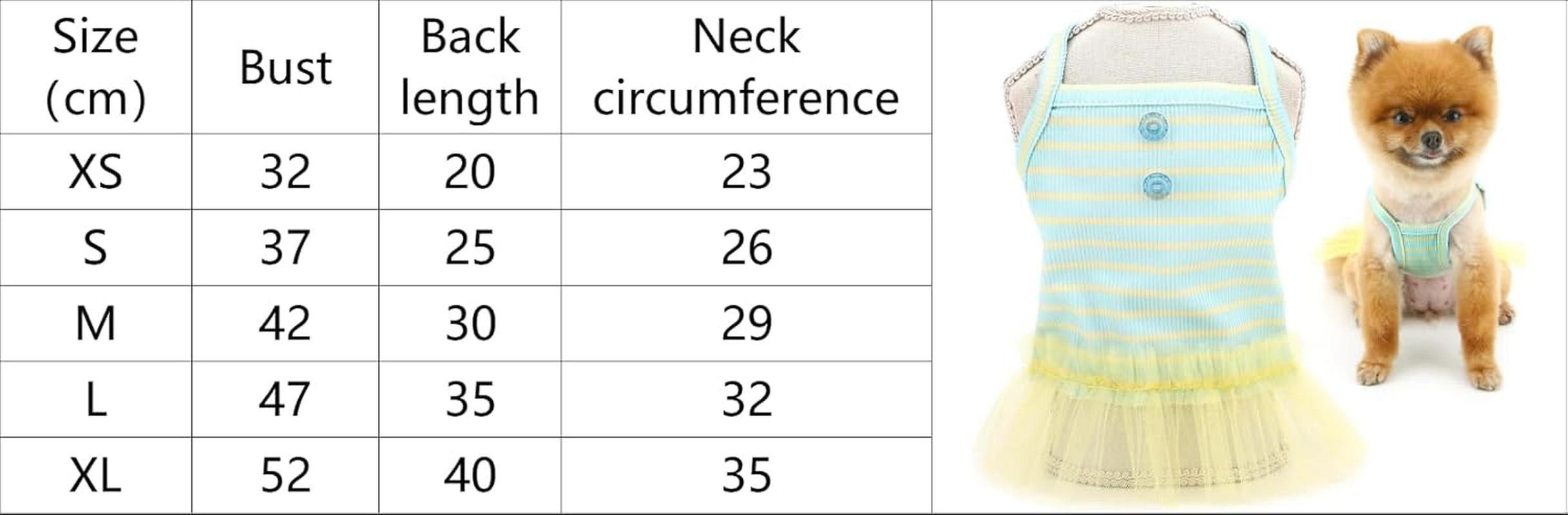 Knitted Dog Dress for Small Dog Striped Pet Pullover Strap Dress Stretchable Summer Clothes Breathable Puppy Tulle Skirt (Green, XL) image number 3