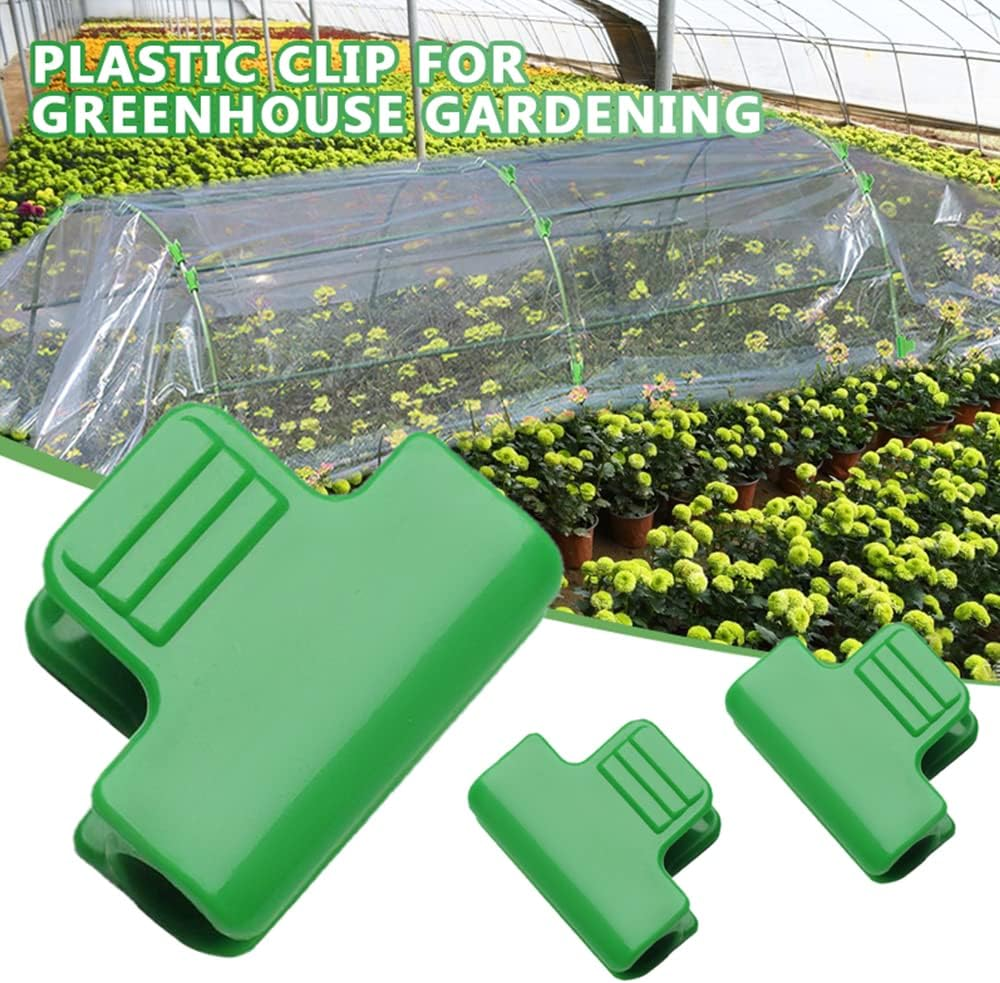 30PCS Greenhouse Clamps Garden Film Row Cover Netting Tunnel Hoop Clip Strong Grip for Greenhouse Films, Pipe Networks, Shade Nets(16Mm/0.63In) image number 4