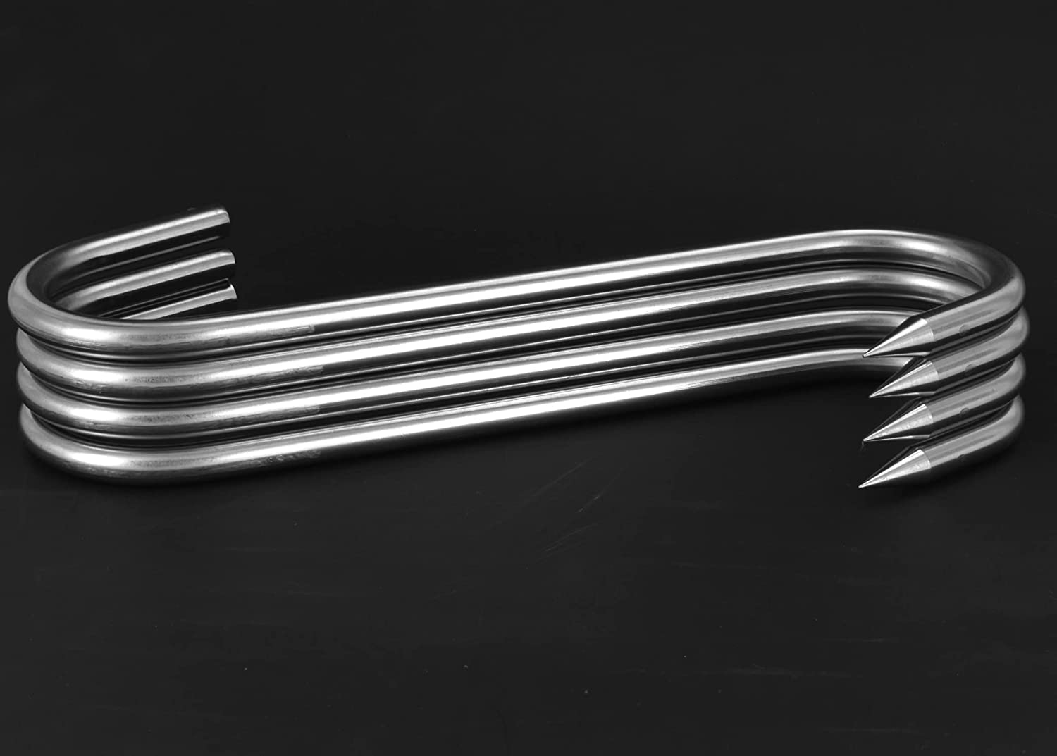 10 Meat Hook Heavy Duty S-Hooks Stainless Steel Meat Processing Butcher Hook 4Pack image number 5