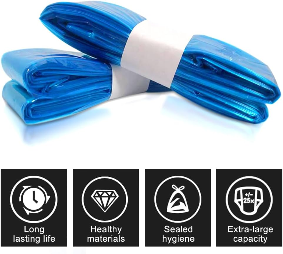 12 Pack Nappy Bin Refill Bags,4.5M Baby Diaper Bucket Bag Liner Bucket,Compatible with Angelcare/Tommee Tippee Twist & Click Sangenic,Nappy Bags Disposable,Baby Diaper Bin Bag Liner Pails