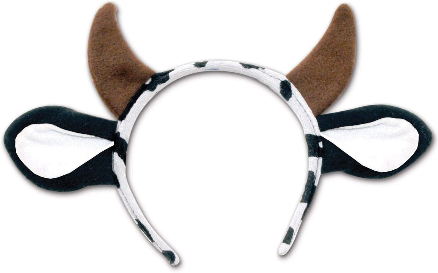 Beistle 2-Pack Cow Headbands in Brown/White/Black, Funny Farm Animal Headwear, Photo Booth Props, Holstein Party Supplies, Western & Cowboy Accessories image number 2