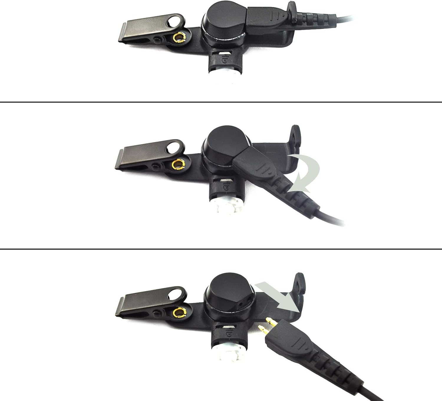 Promaxpower Covert FBI Security Clear Tube Earpiece Headset for Motorola SL1M PMLN7157A SL300 SL2600 SL7550 Sl7580E image number 3