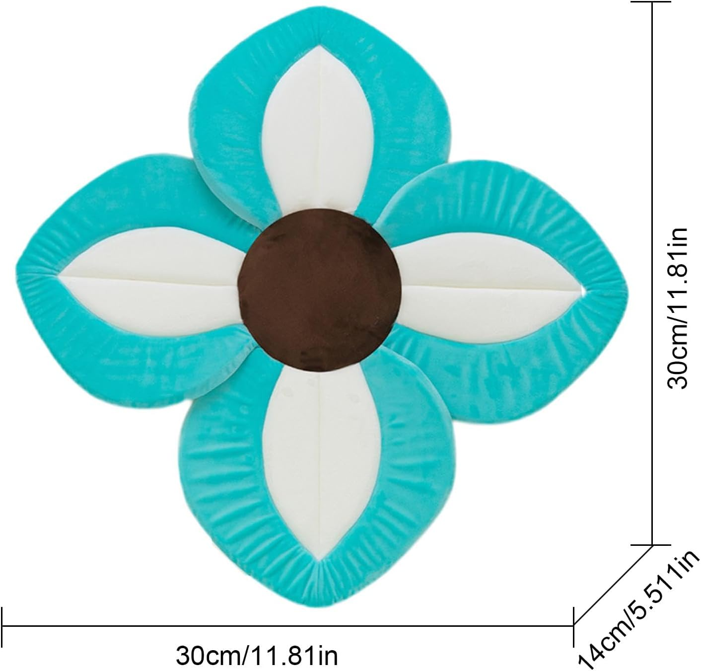 Baby Bath Mat, Non-Slip Bathtub Mat, Flower-Shaped Bath Mat, Cute Baby Bath Mat, Comfortable Bath Mat for Babies, Kids Non-Slip Bath Mat, Petal Bathtub Mat, Baby Mat for Tub, Flower Bath Mat for Kids, image number 1